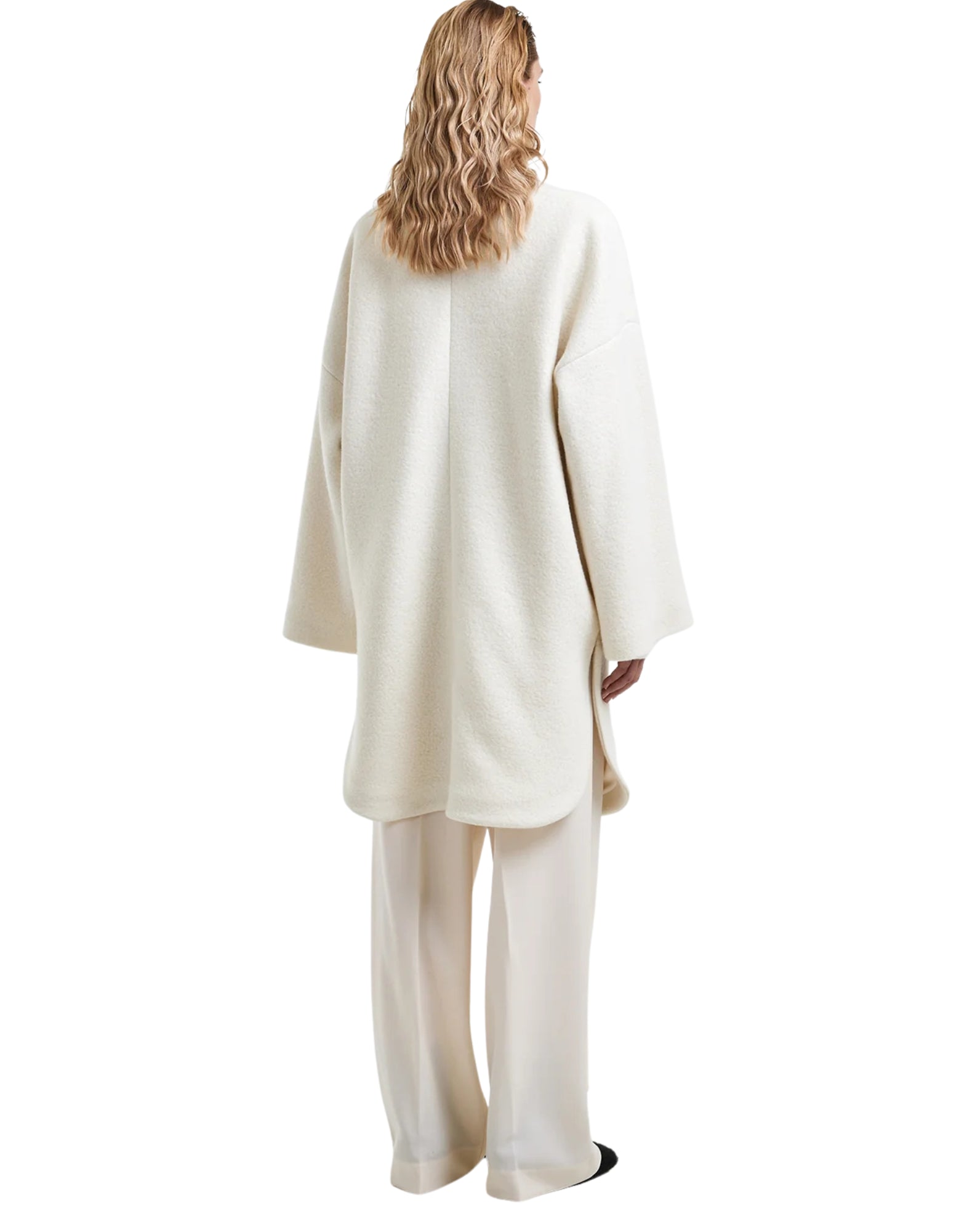 I784 3333 CAPPOTTO BIANCO IN LANA MONTELEONE - Cappotti - Hevo