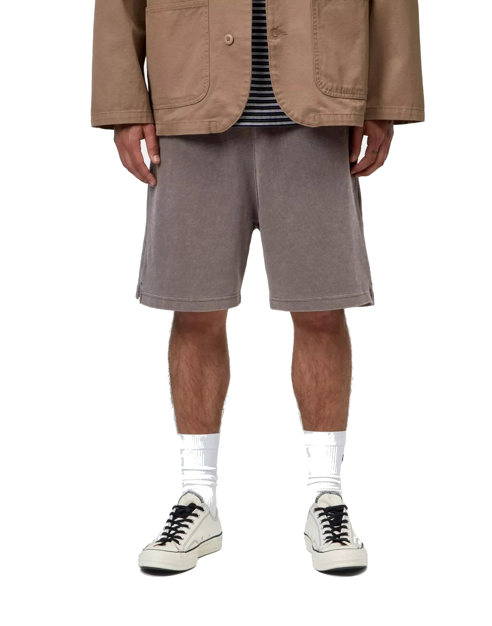 Harper Sweat Short Tobacco garment dyed