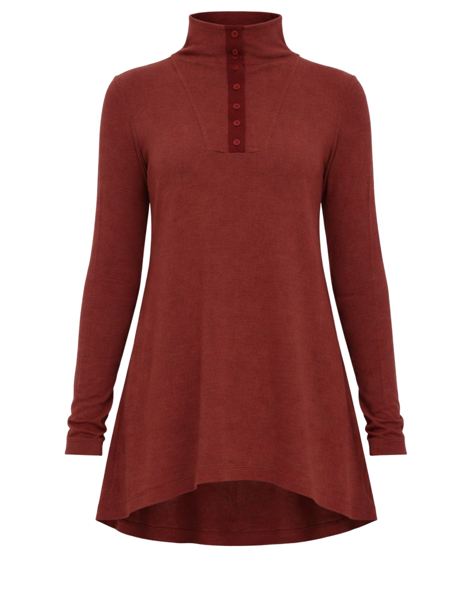 Transit Tunica da Donna Sangria Modal Collo Alto CFDTRBJ193 SANGRIA