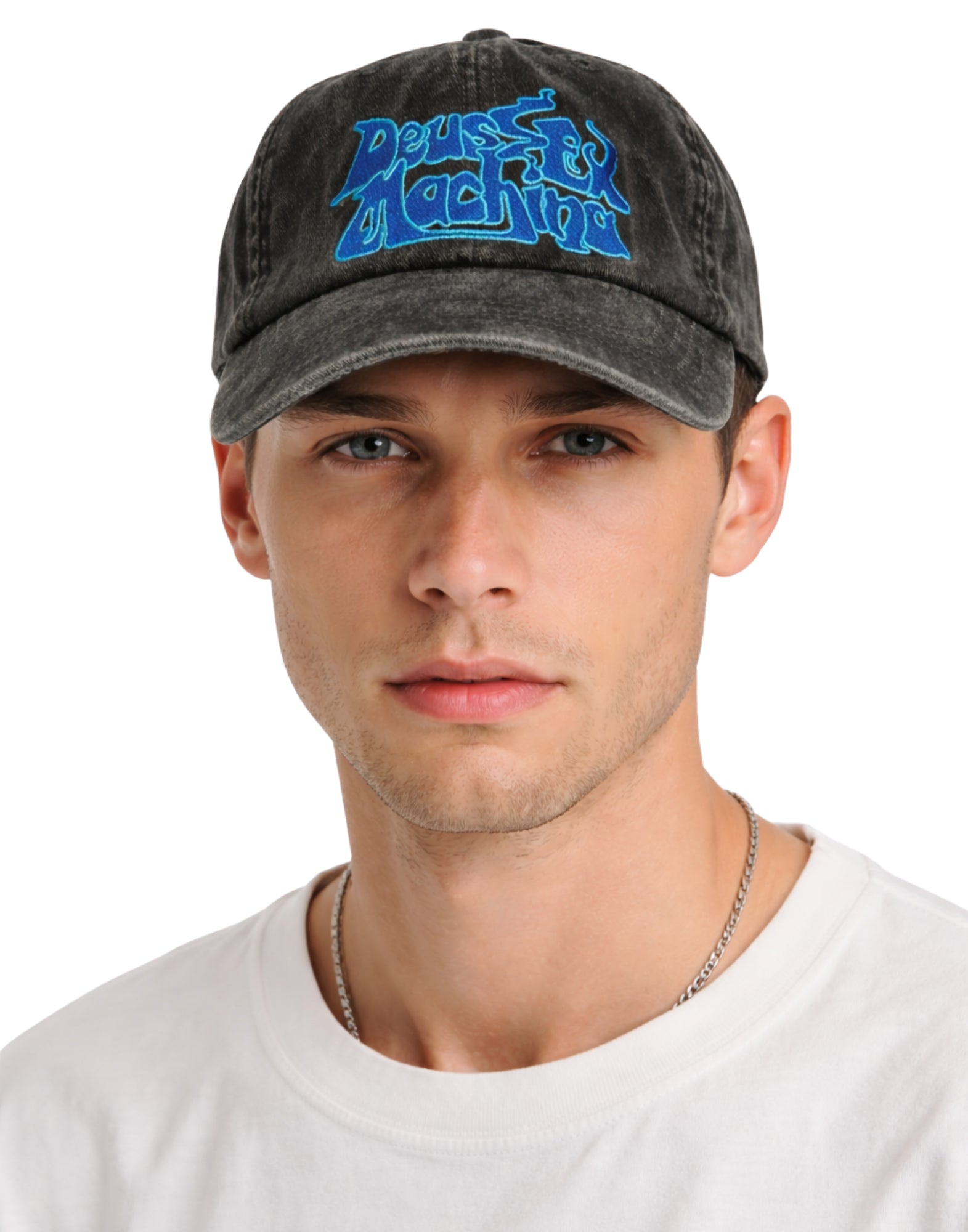 Deus Ex Machina Smokeshow Cap Men Cotton Anthracite D261MHA547094800