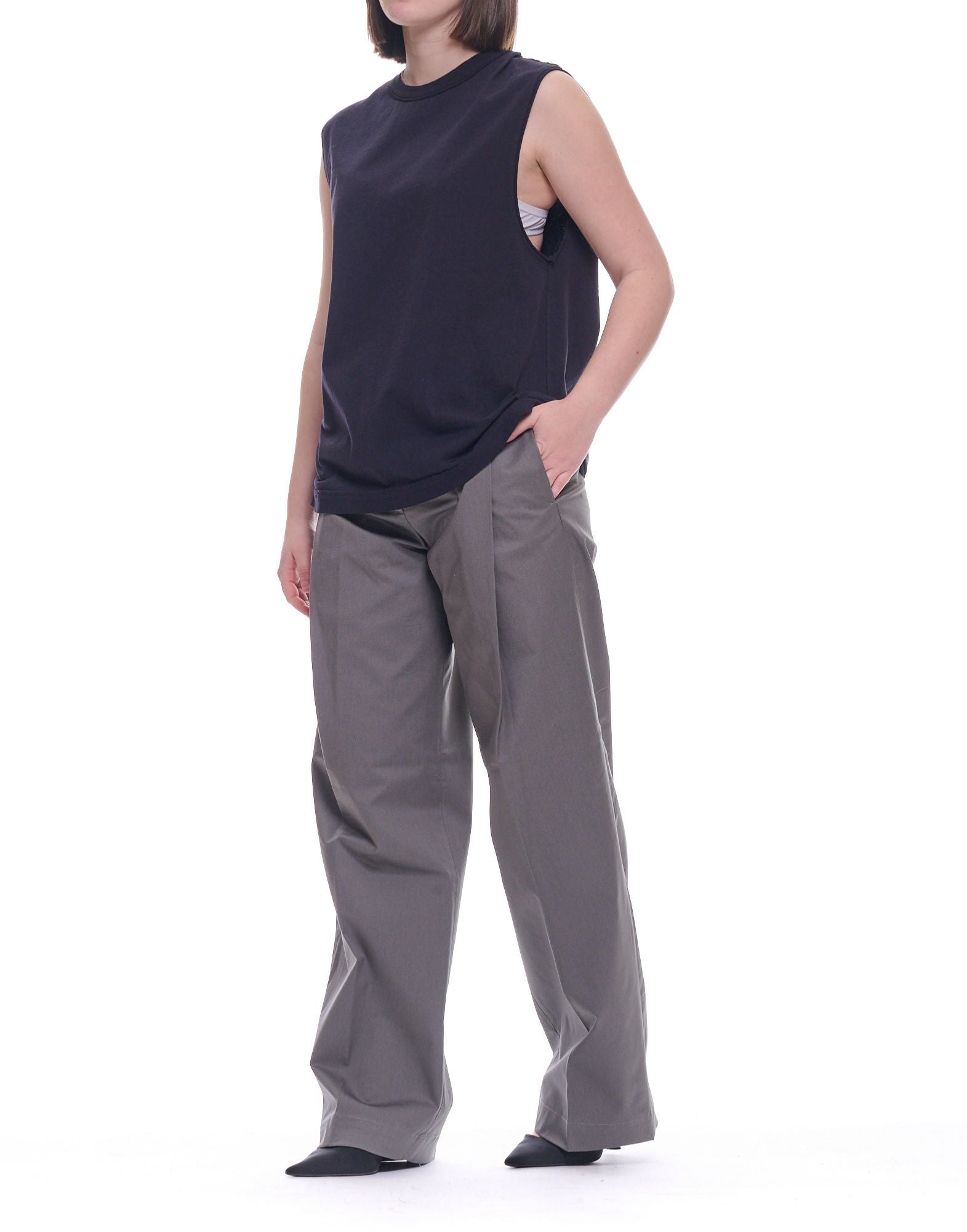 Atomo Factory Sleeveless Jersey Top Dark Blue Women PE26AFD11 07 BLU