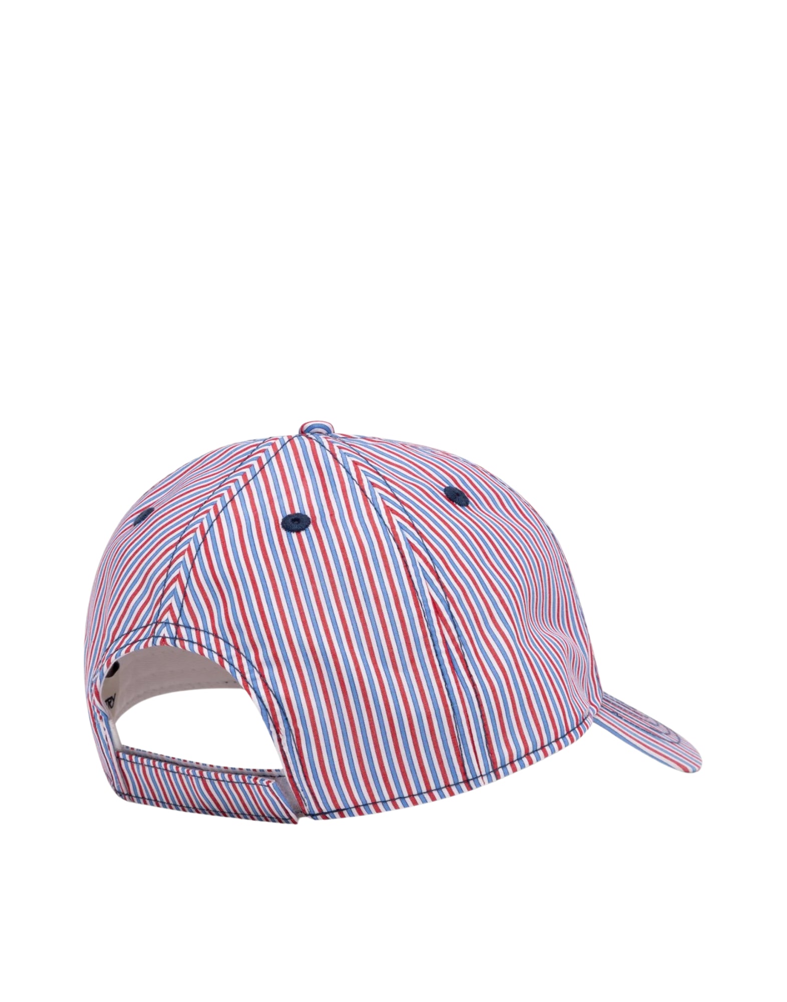 Autry Unisex Striped Cotton Baseball Cap Blue Red White ACPU 075T CAPS MAIN