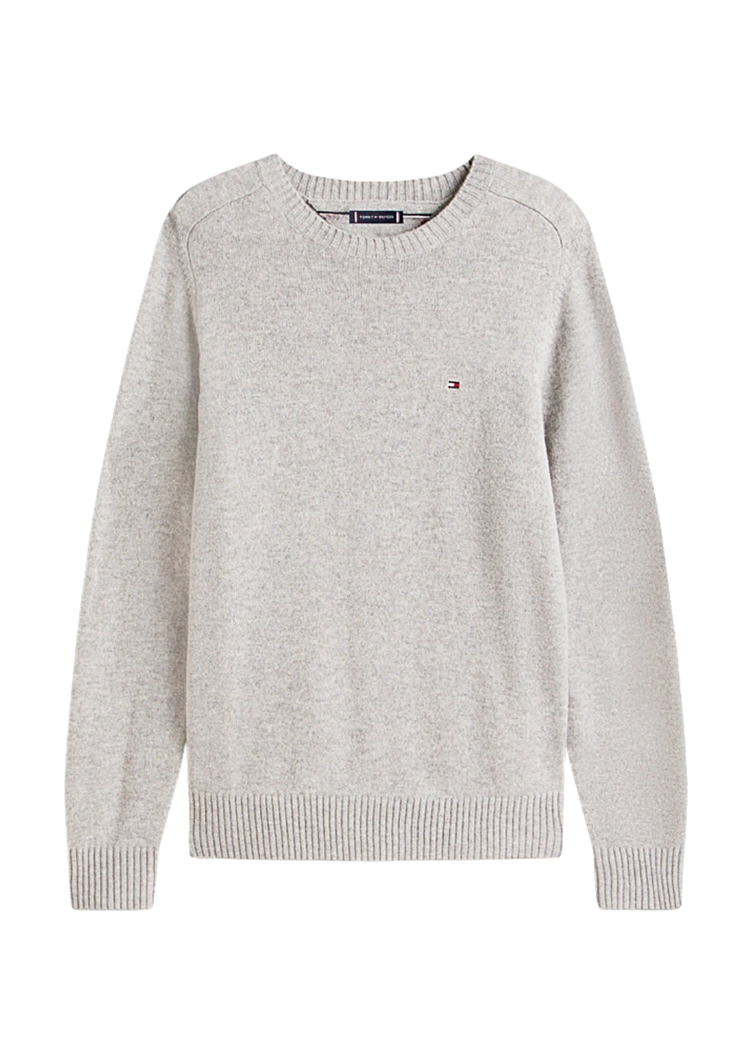 36535 P61 GREY LAMBSWOOL SWEATER - Maglieria - TOMMY HILFIGER
