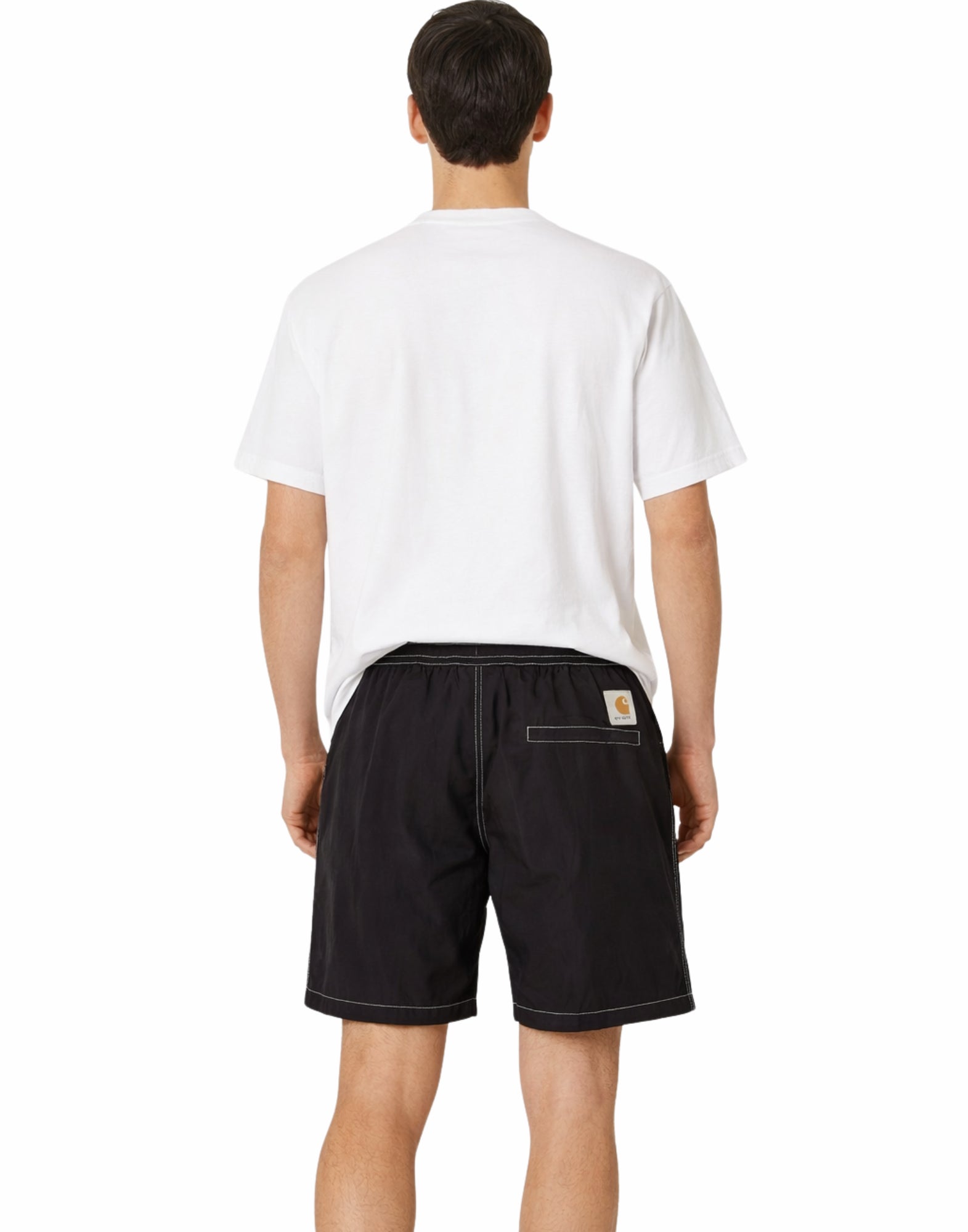Carhartt WIP Canby Swim Trunks – Nylon Taffeta Swim Shorts Black/White Man I034570 0D2XX