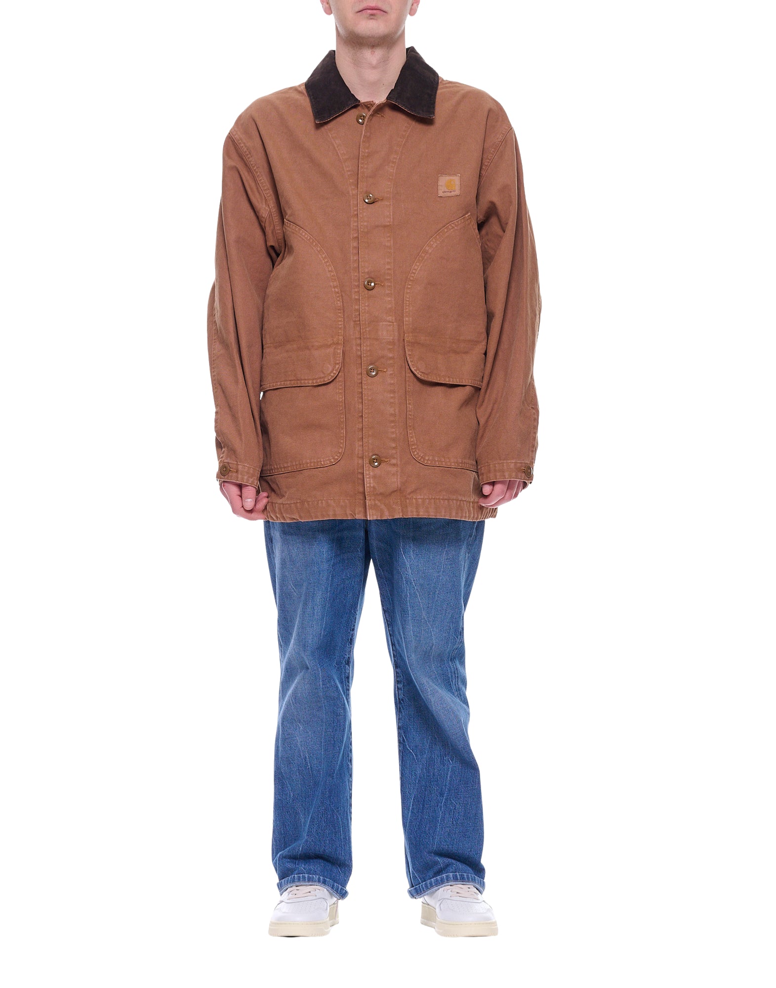 Carhartt WIP Prescott Coat Men’s Oversize Cotton Jacket Hamilton Brown Tobacco I036983 00S.GD