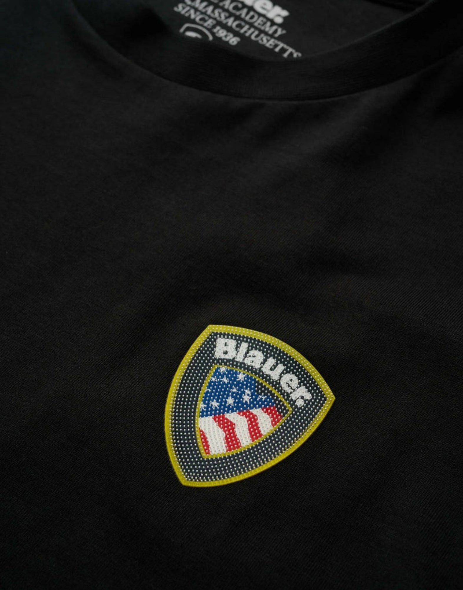 Blauer FAXON Men’s T-Shirt White with Rubberized Color Logo & Shield 26SBLUH02284-007480 999