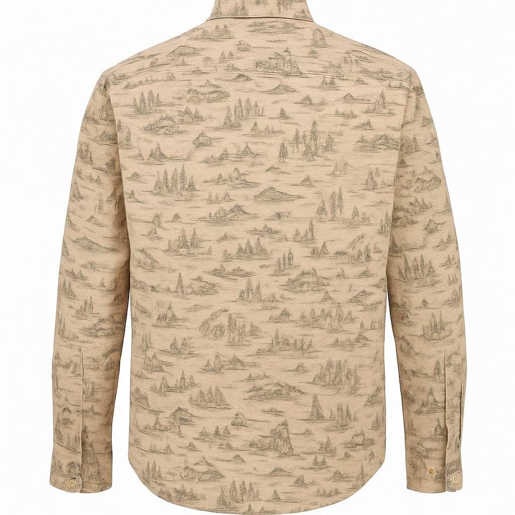 MIX FU1 BEIGE FANTASY SHIRT - Camicie - Tintoria Mattei