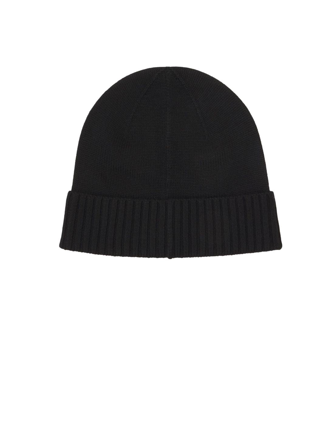 Polo Ralph Lauren Cable-Knit Wool Beanie with Folded Rib Cuff 710886137008 BLACK - GOLD PONY
