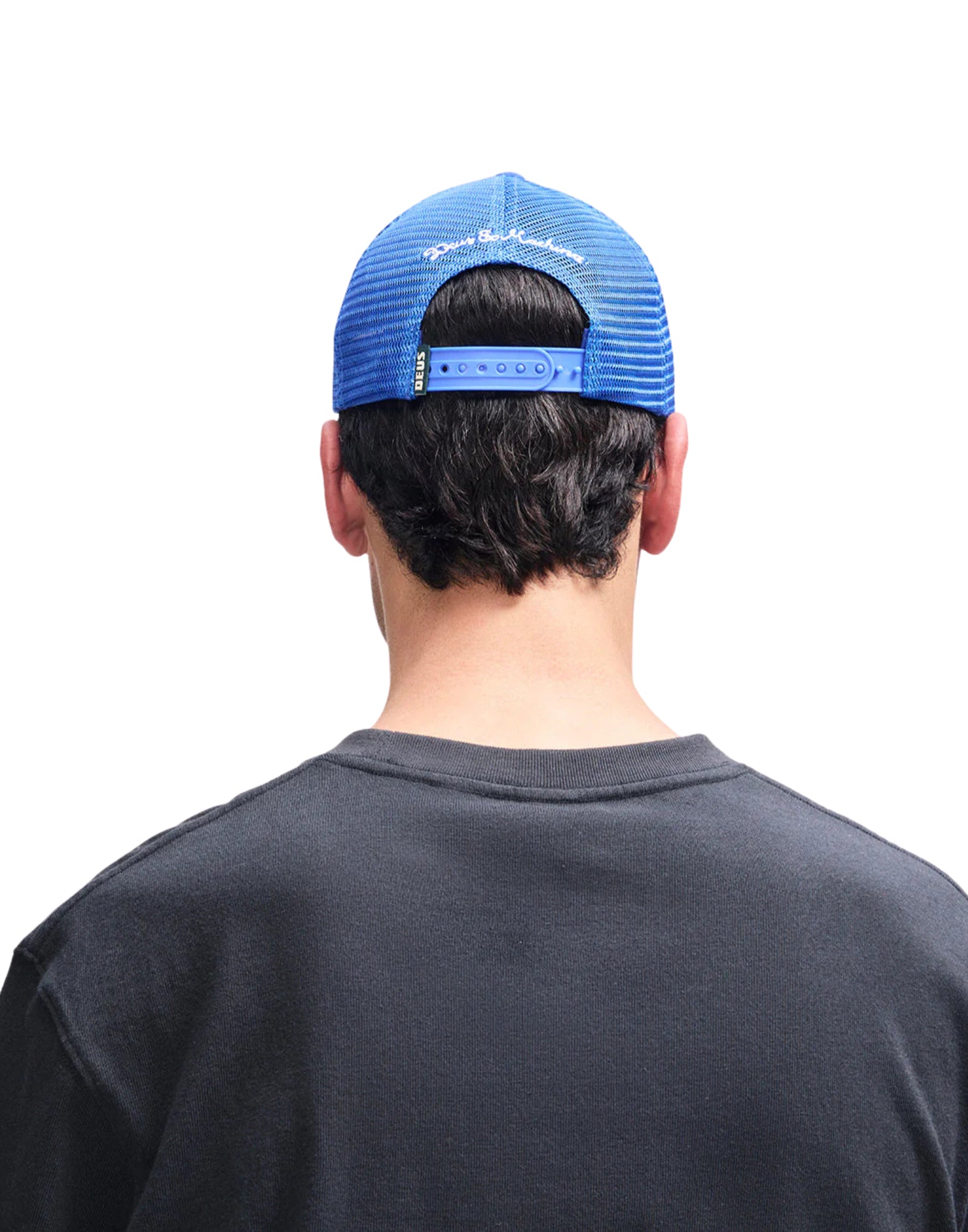 Deus Ex Machina Strata Trucker – Cotton Twill Trucker Hat Daphne Blue (Unisex) D261MHA198060800 BLU