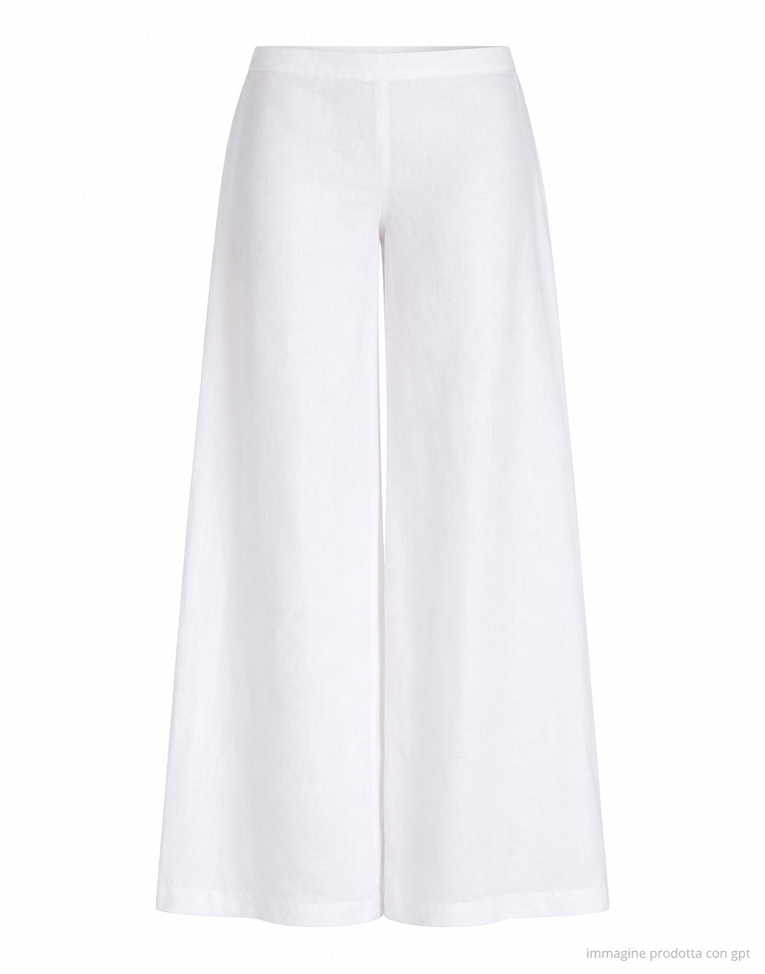 Hira Women’s White Linen Trousers W310 001
