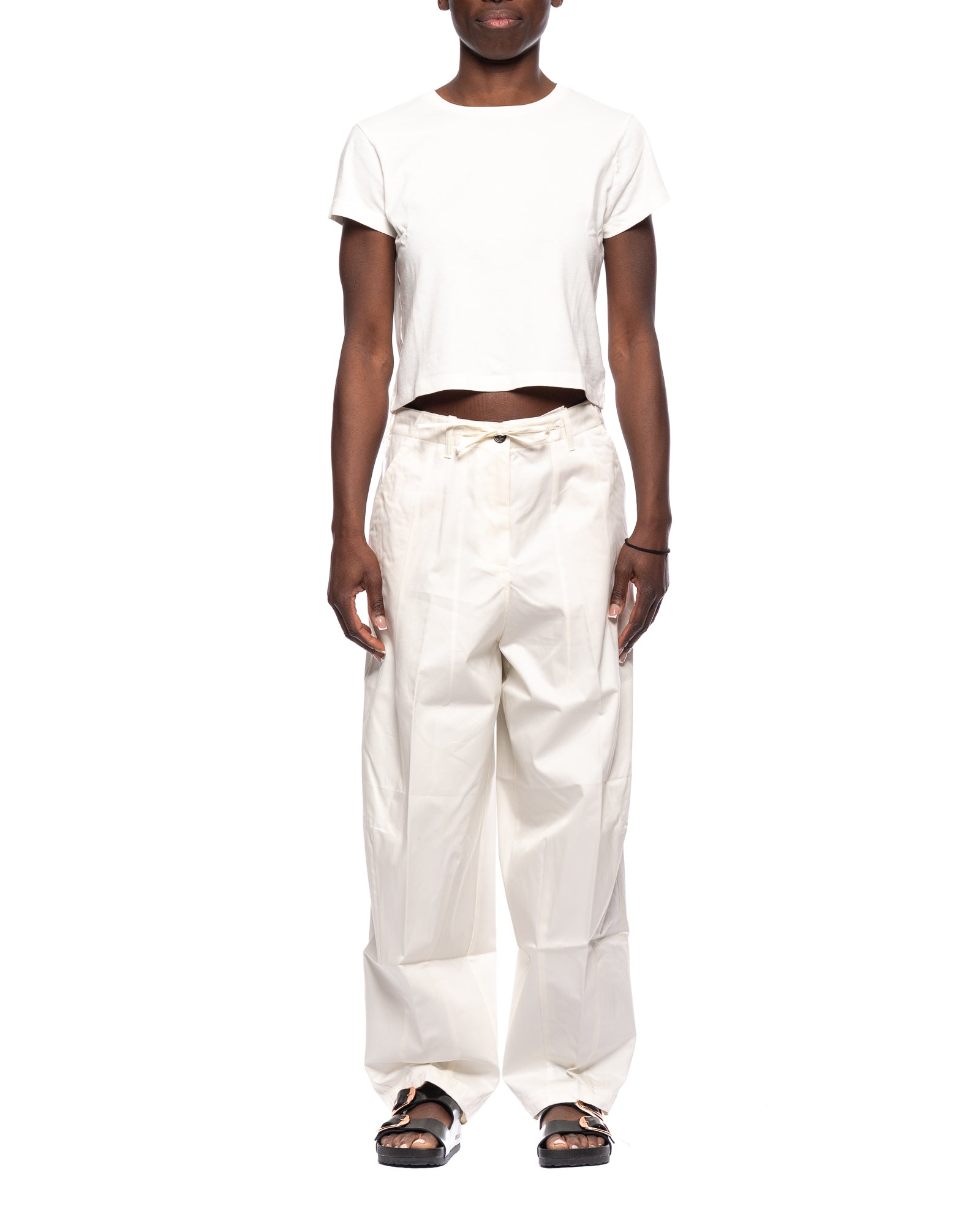 Pantaloni donna ner01 npk nerea u61 latte NINE:INTHE:MORNING