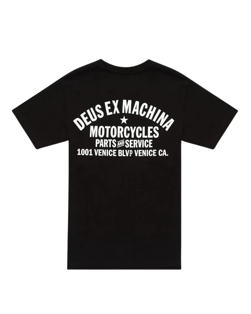 Deus Ex Machina Venice Address Black T-Shirt Men D261MTD124099090