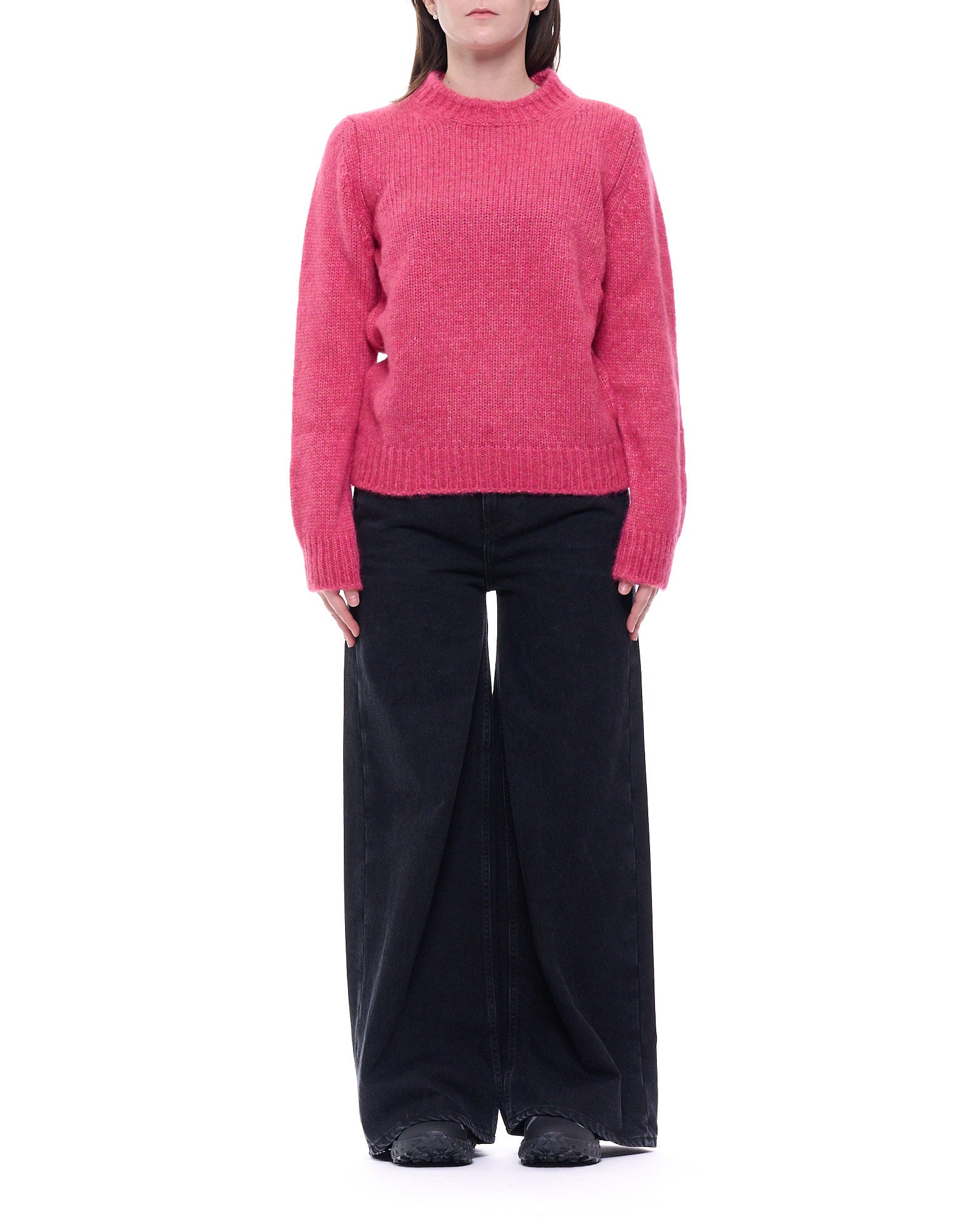 5095 258 PINK ROUND NECK - Maglieria - Fabrizio del Carlo