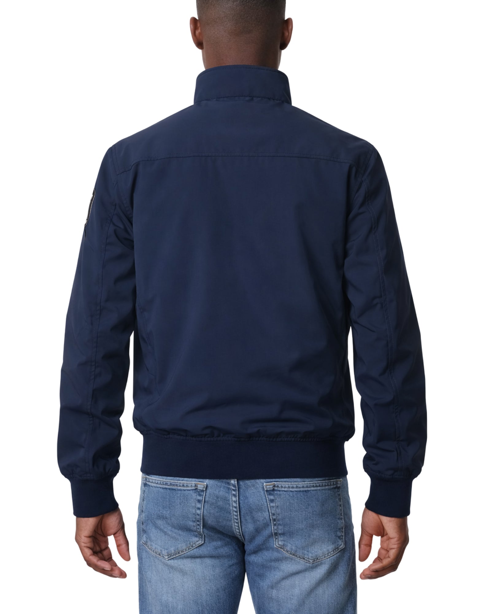 Blauer Anson Men’s Taped Bomber Jacket in Lightweight Neoprene Blue 26SBLUC11231-006787 888