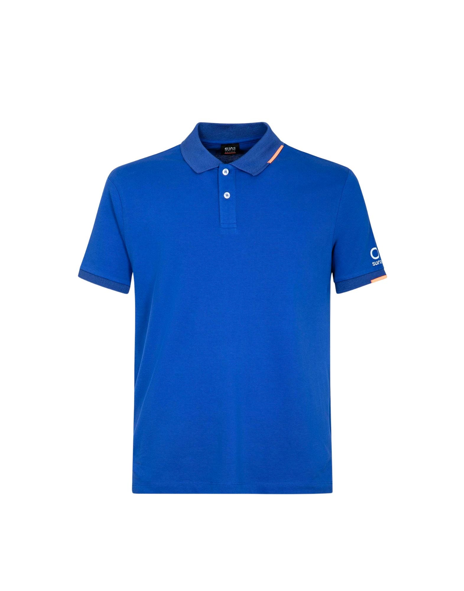 Suns Boards Federico Tag Men’s Stretch Piqué Polo China Blue Regular Fit PLS61008U V14 CHINA BLUE
