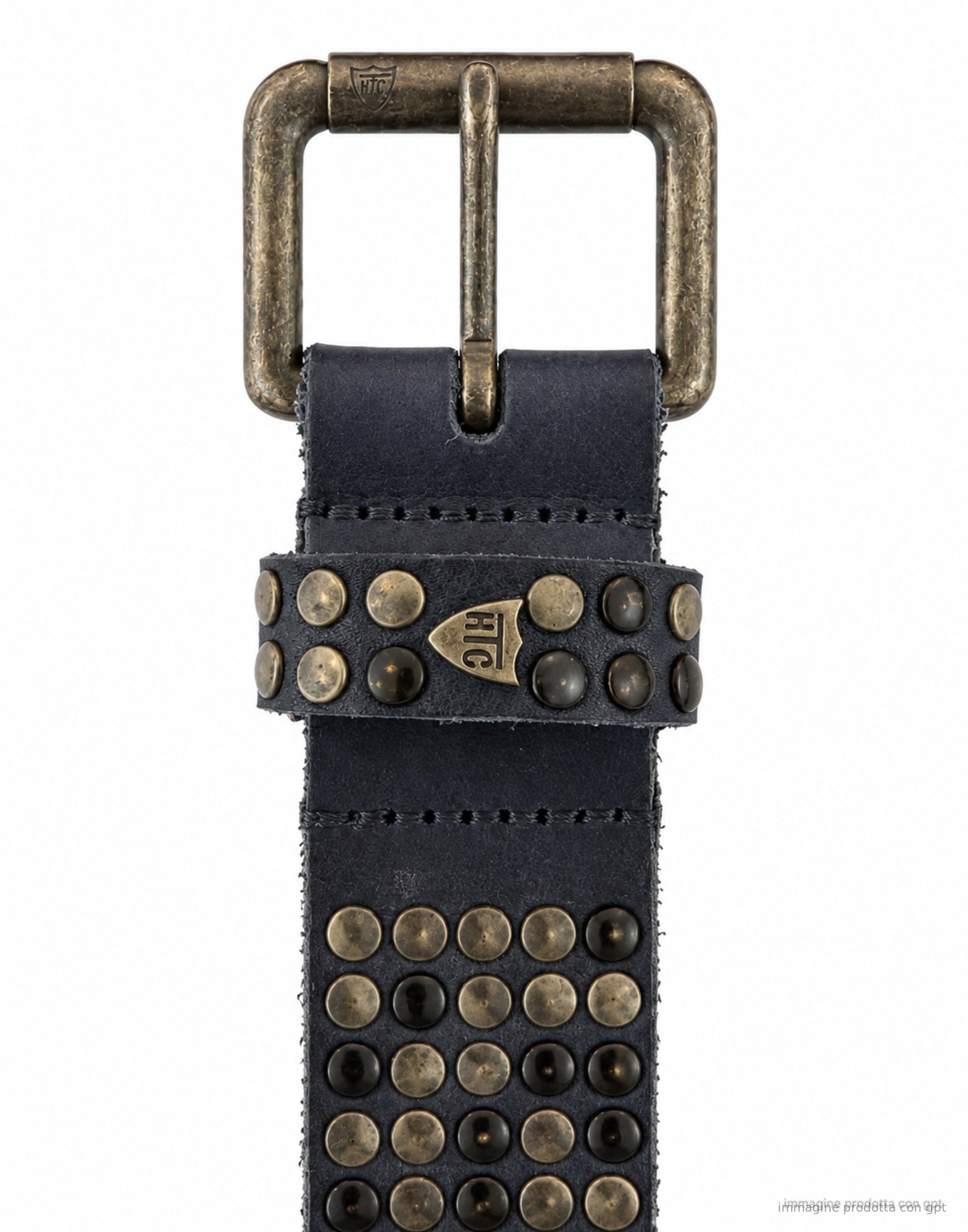 CEINTURE À CLOUS 5000 BLEU FONCÉ