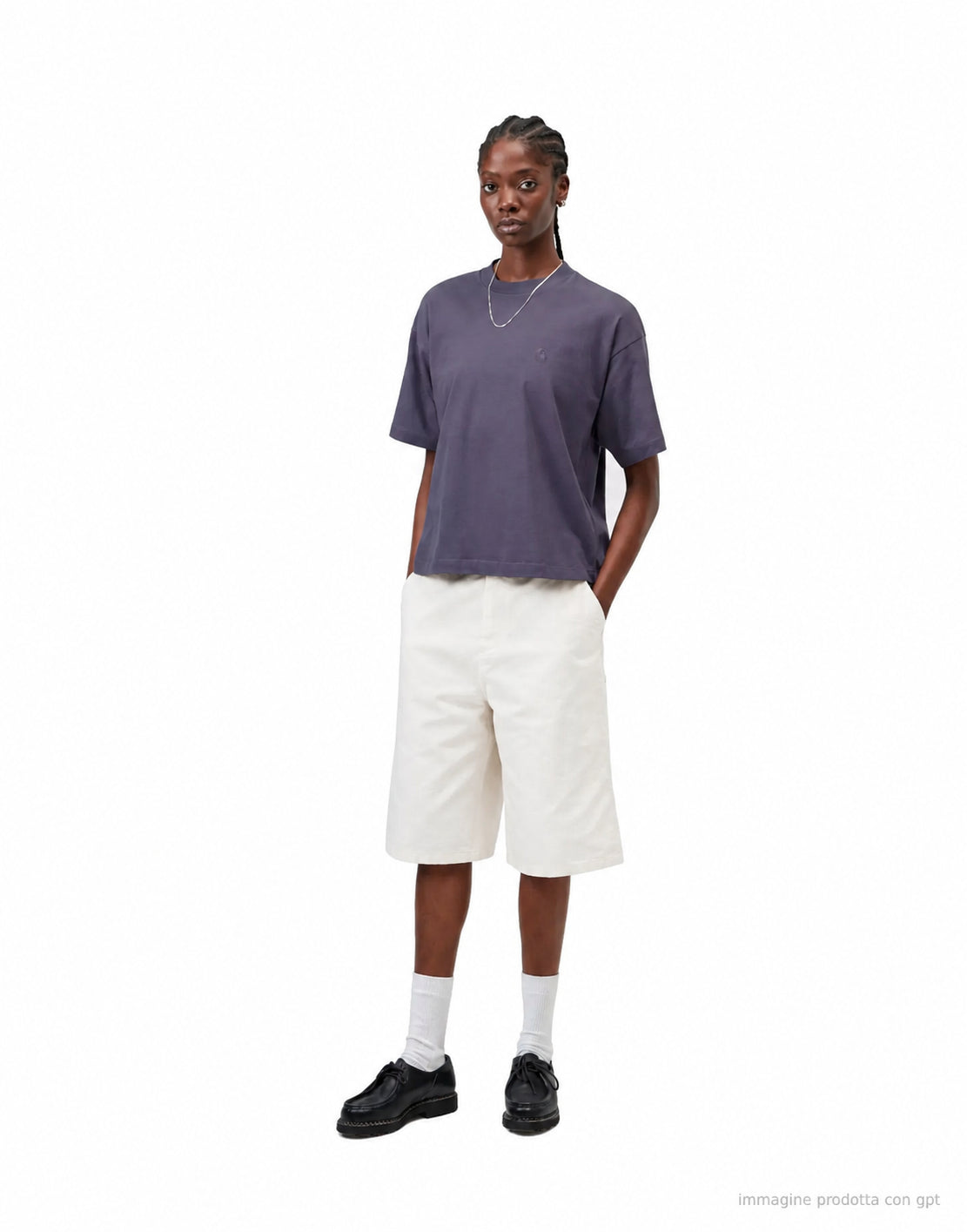 S Chester T-Shirt Organic Cotton Single Jersey Shady Purple