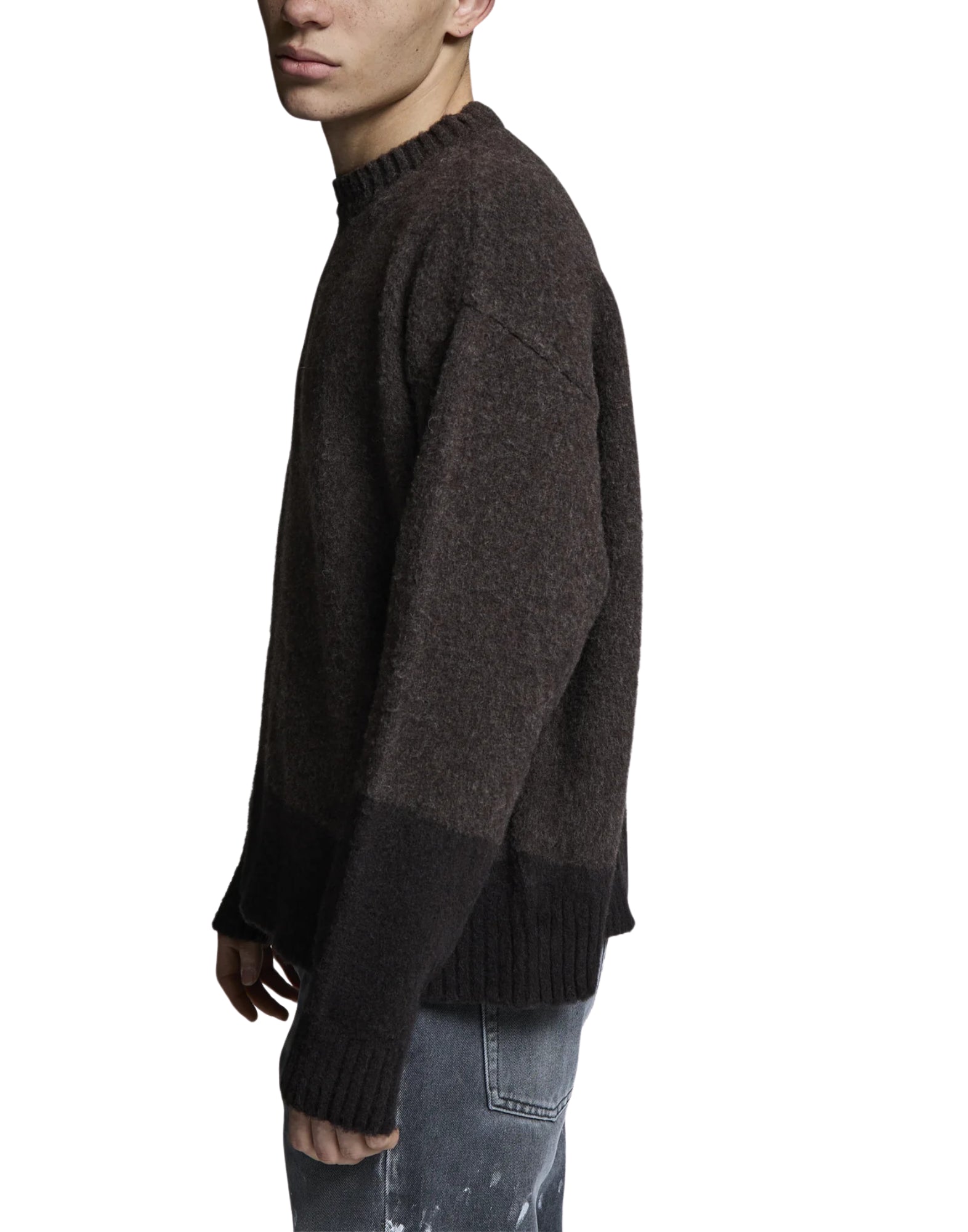 ASIA BROWN CREWNECK - Maglieria - PAURA