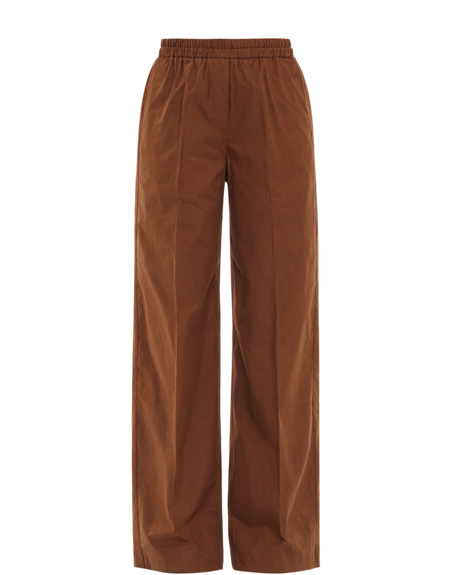 forte_forte Women’s Choccolate Brown Cotton My Pants 14834 MY PANTS CHOCOLATE