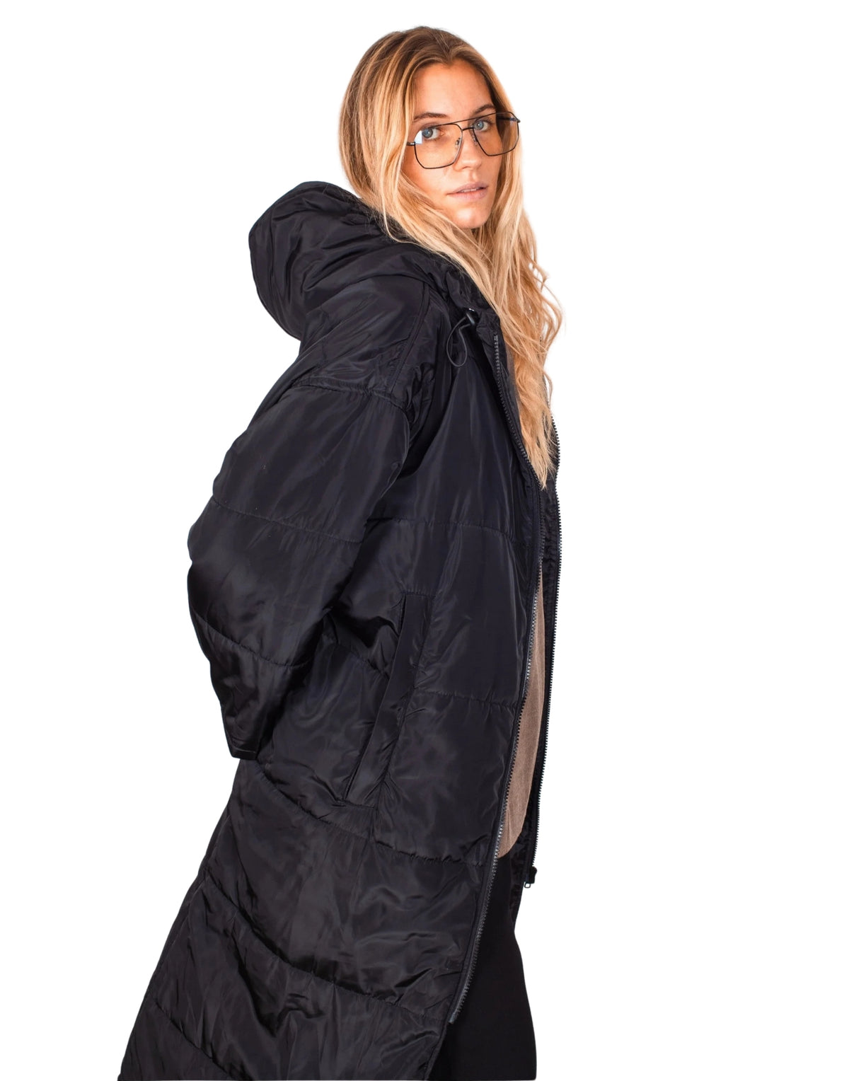 Maxi Long Coat Black