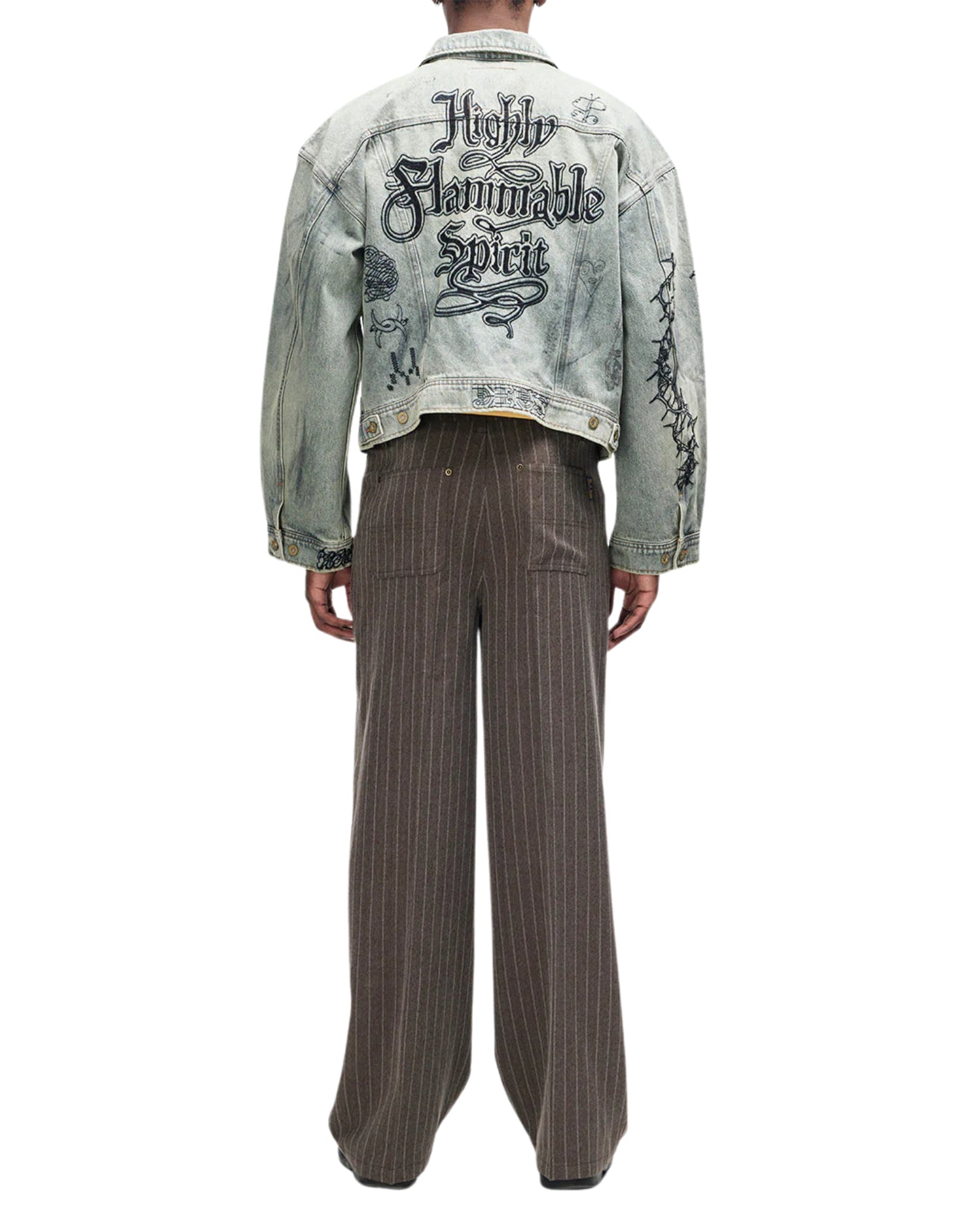 Deus Ex Machina 메피스토펠레스 재킷 인디고 데님 트윌 빈티지 인디고 남여공용 D261UJK709 VINTAGE INDIGO