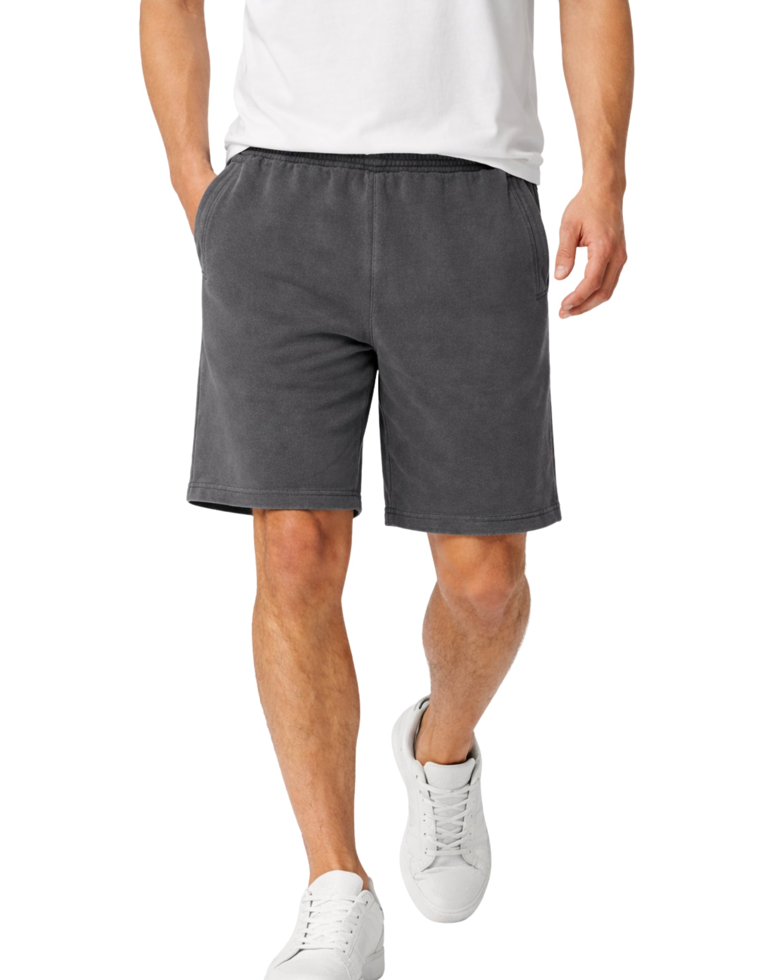 Carhartt WIP Nelson Sweat Short Garment Dyed Black Men’s I030130 89GD