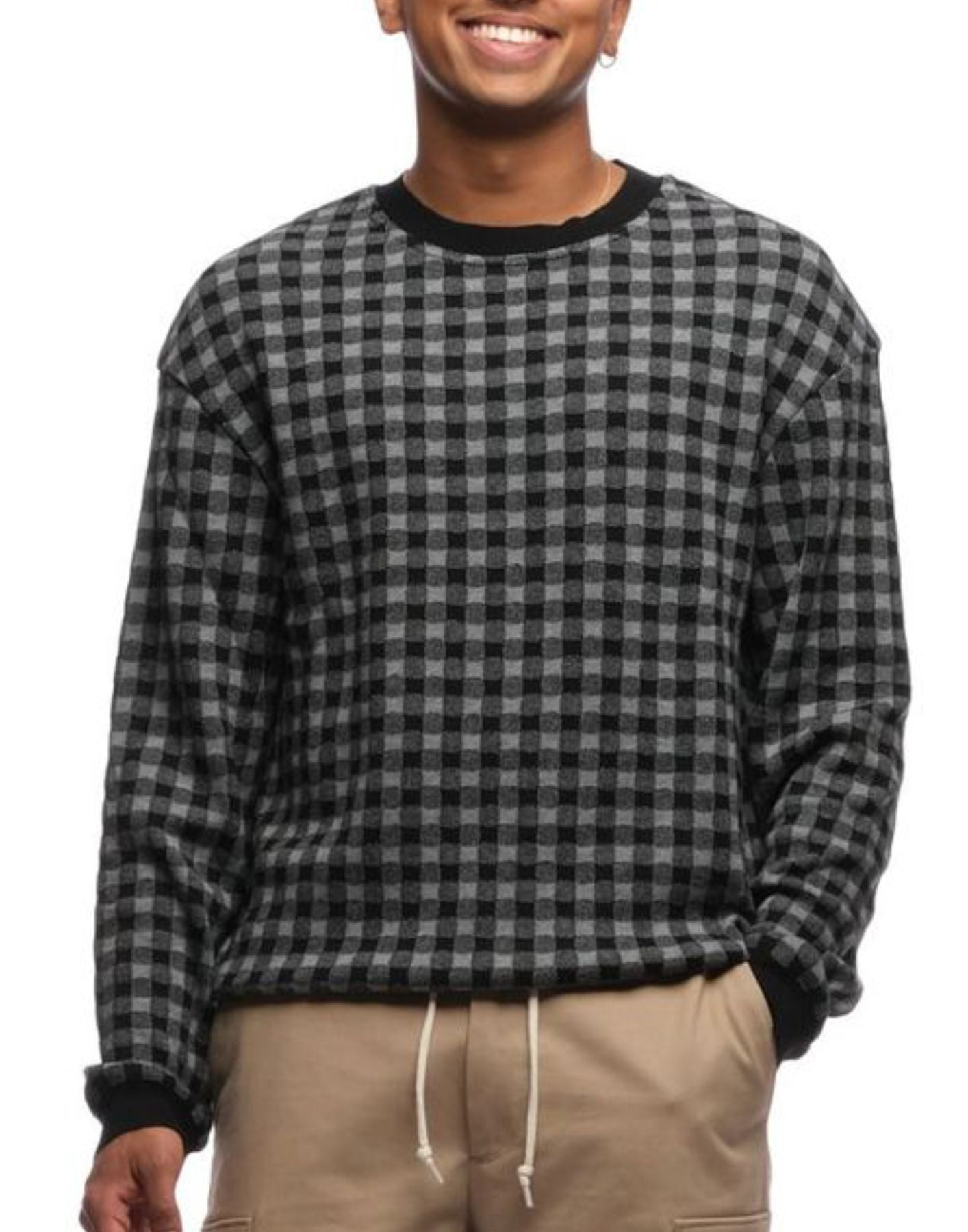 Sweater Man UFM080 162 Blackgrey SCAGLIONE