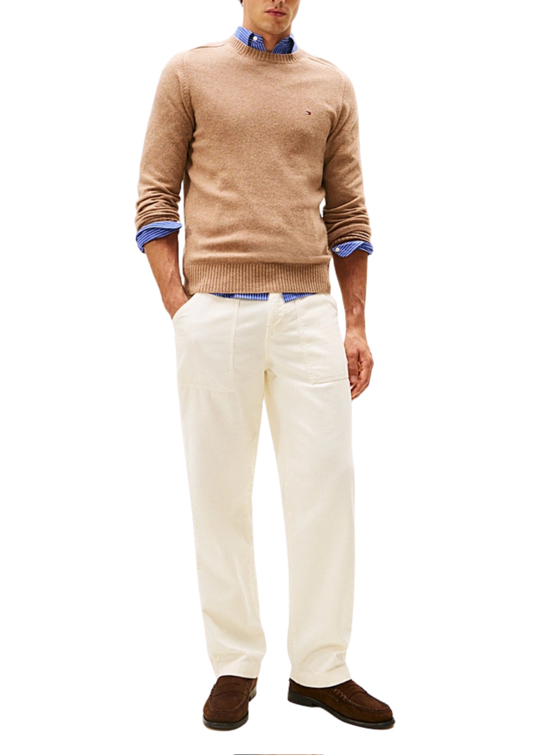 36535 RFG SAFARI LAMBSWOOL SWEATER - Maglieria - TOMMY HILFIGER