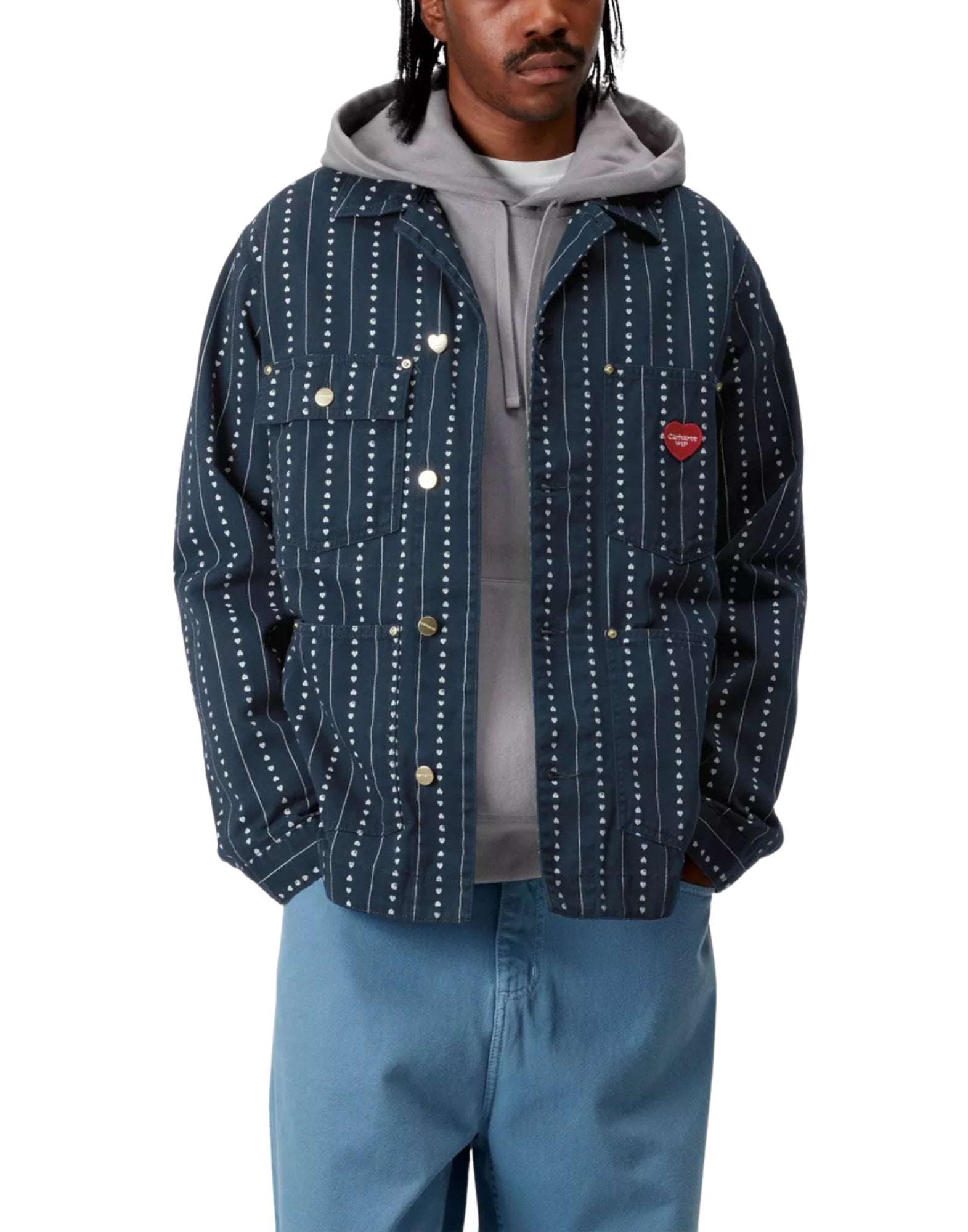 재킷 맨 i034823 2RU02 DREWE CHORE 잉크 천연 헹굼 CARHARTT WIP