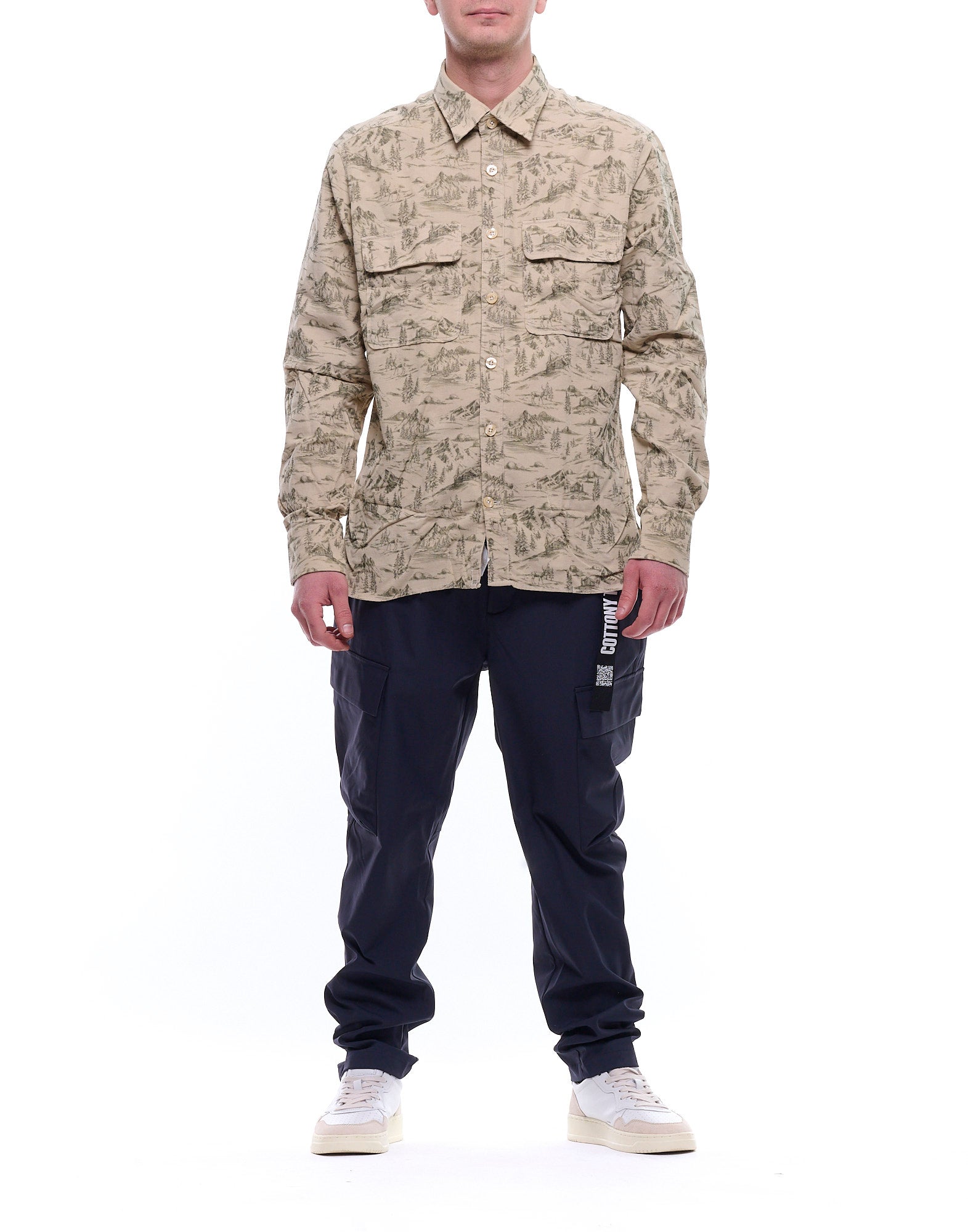 MIX FU1 BEIGE FANTASY SHIRT - Camicie - Tintoria Mattei