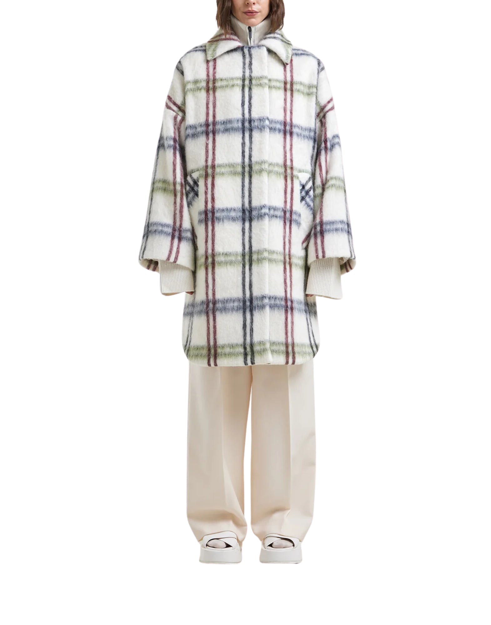 I742 0602 WHITE COAT MONTELEONE - Cappotti - Hevo