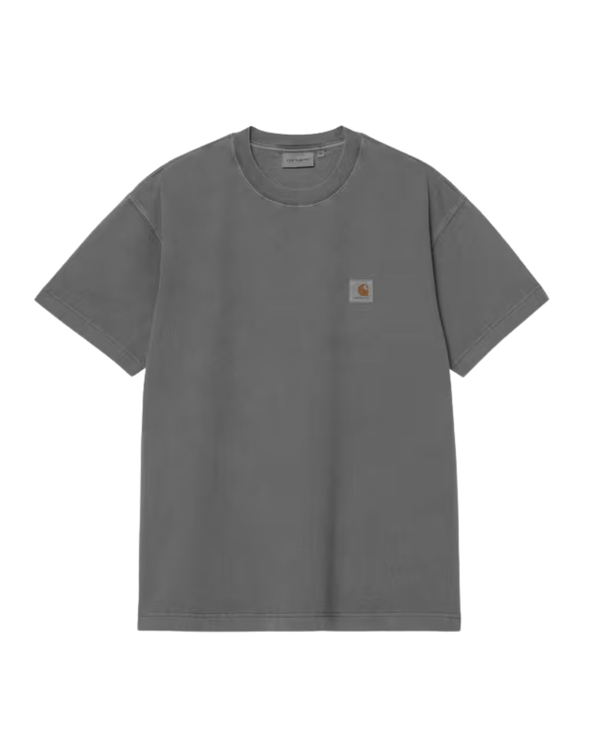 Carhartt WIP S/S Vista T-Shirt – Stückgefärbtes Baumwoll-T-Shirt für Herren, Schwarz I030780 89GD SCHWARZES VISTA T-SHIRT