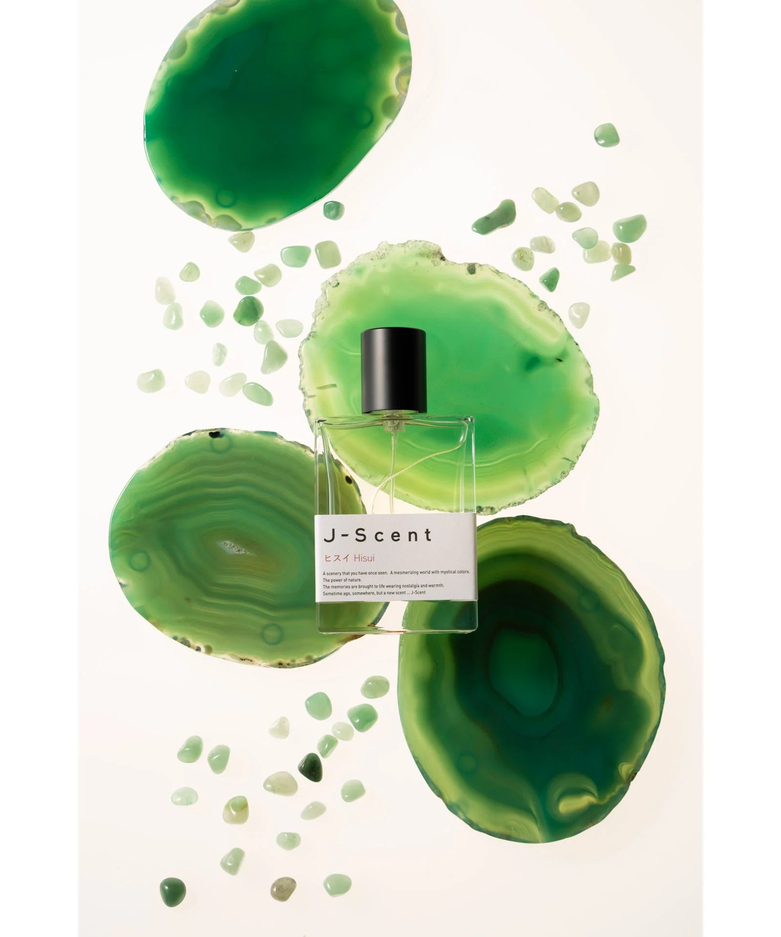 Hisui / Jade Jade Green / White Floral