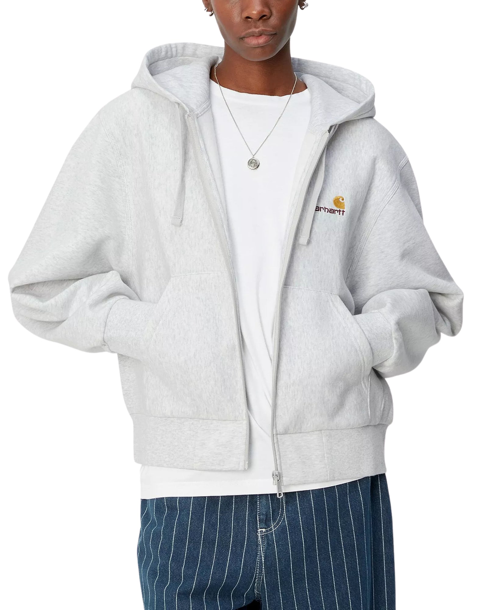 Hoodie Frau I033057 482xx HD American Drehbuch Ash Heather CARHARTT WIP