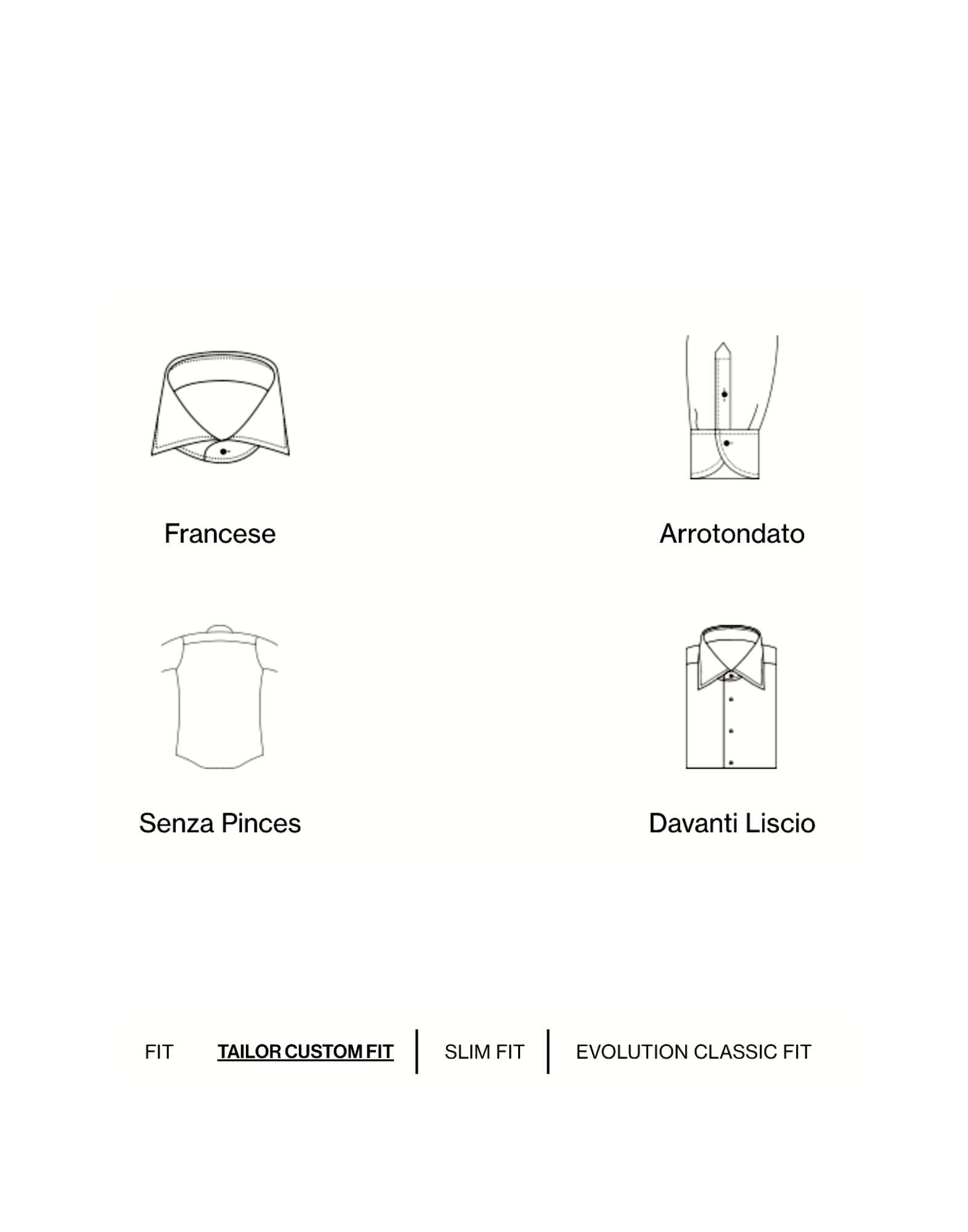 Xacus Black Twill French Collar Shirt Tailor Custom Fit Men Italy ACT558ML 11460.004