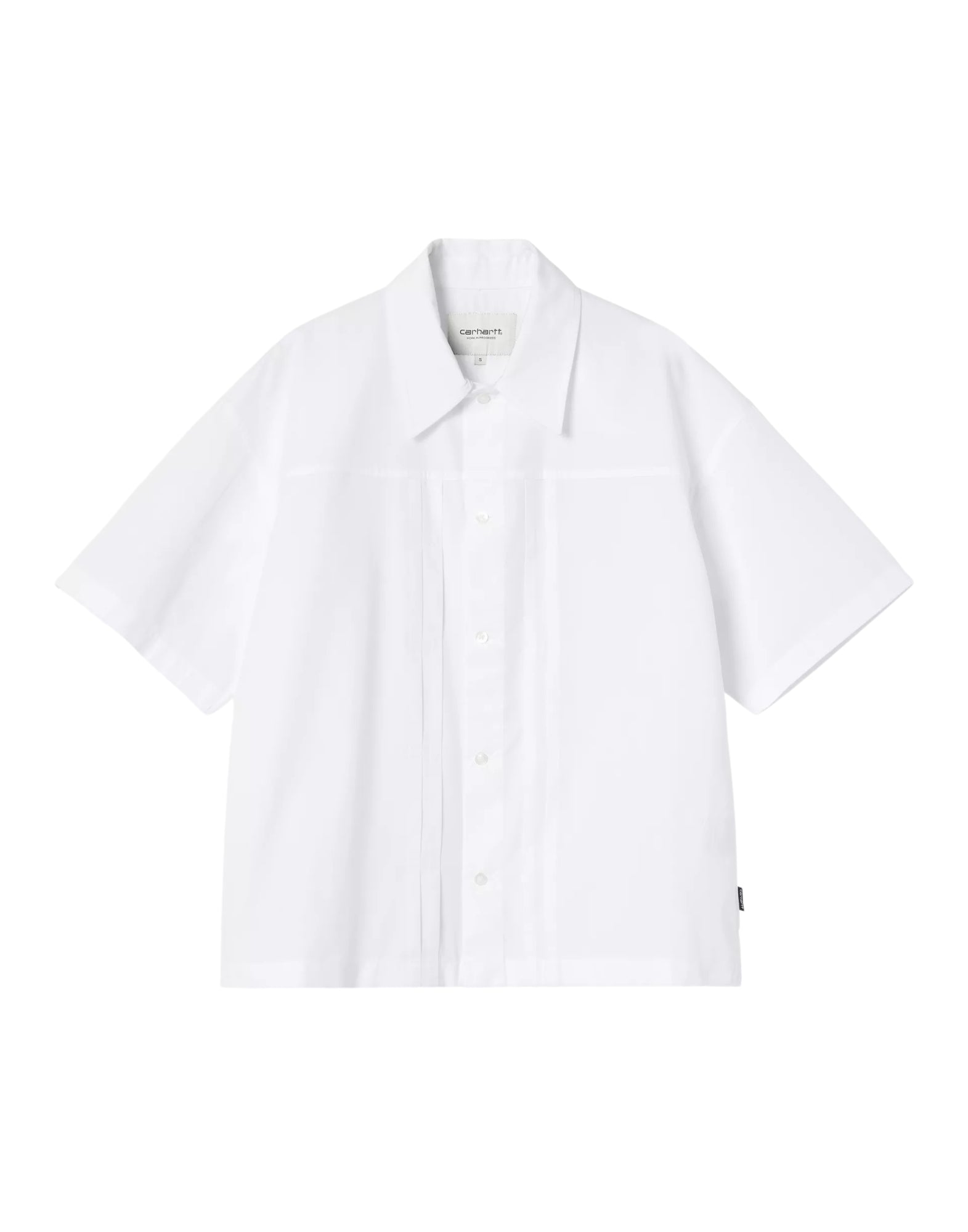 Carhartt WIP W' S/S Belmont Shirt – Chemise en popeline pour femme – Blanc I036277 02XX