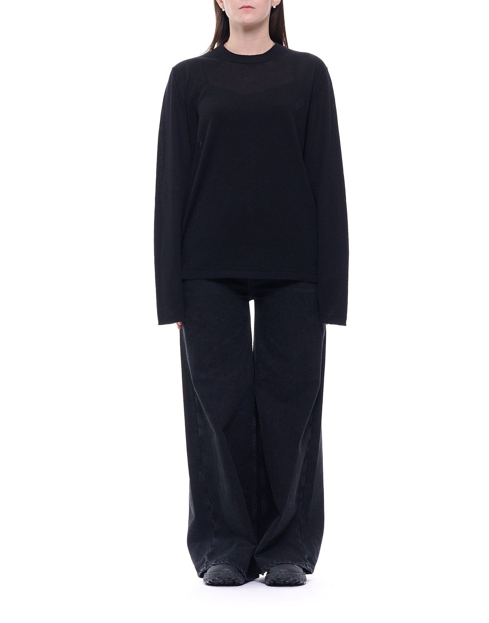 5073 200 BLACK ROUND NECK - Maglieria - Fabrizio del Carlo