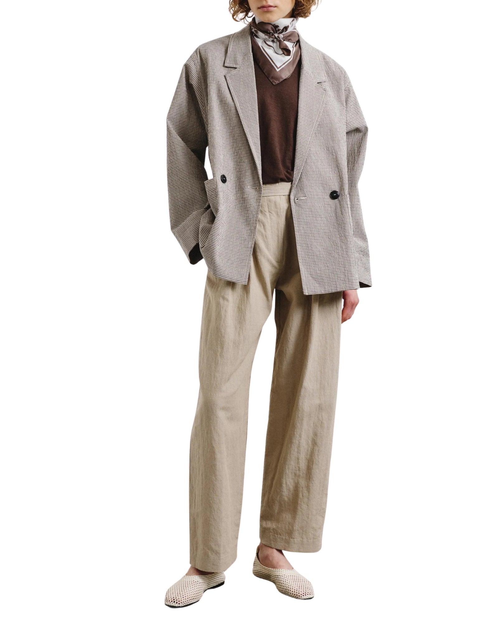 Pomandère Cotton Micro Vichy Jacket Women’s 5276 21626 140