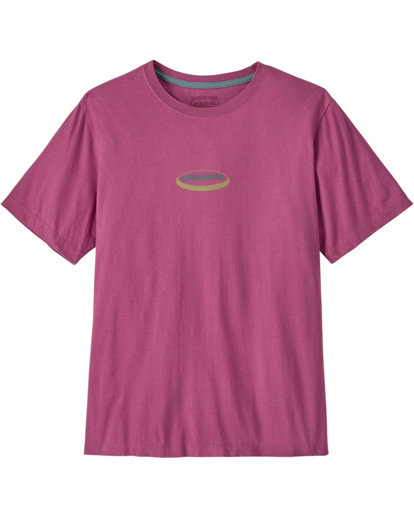 Patagonia Men’s T-Shirt ’95 Oval Logo Organic Cotton Regular Fit 37847 FDMG MAGENTA