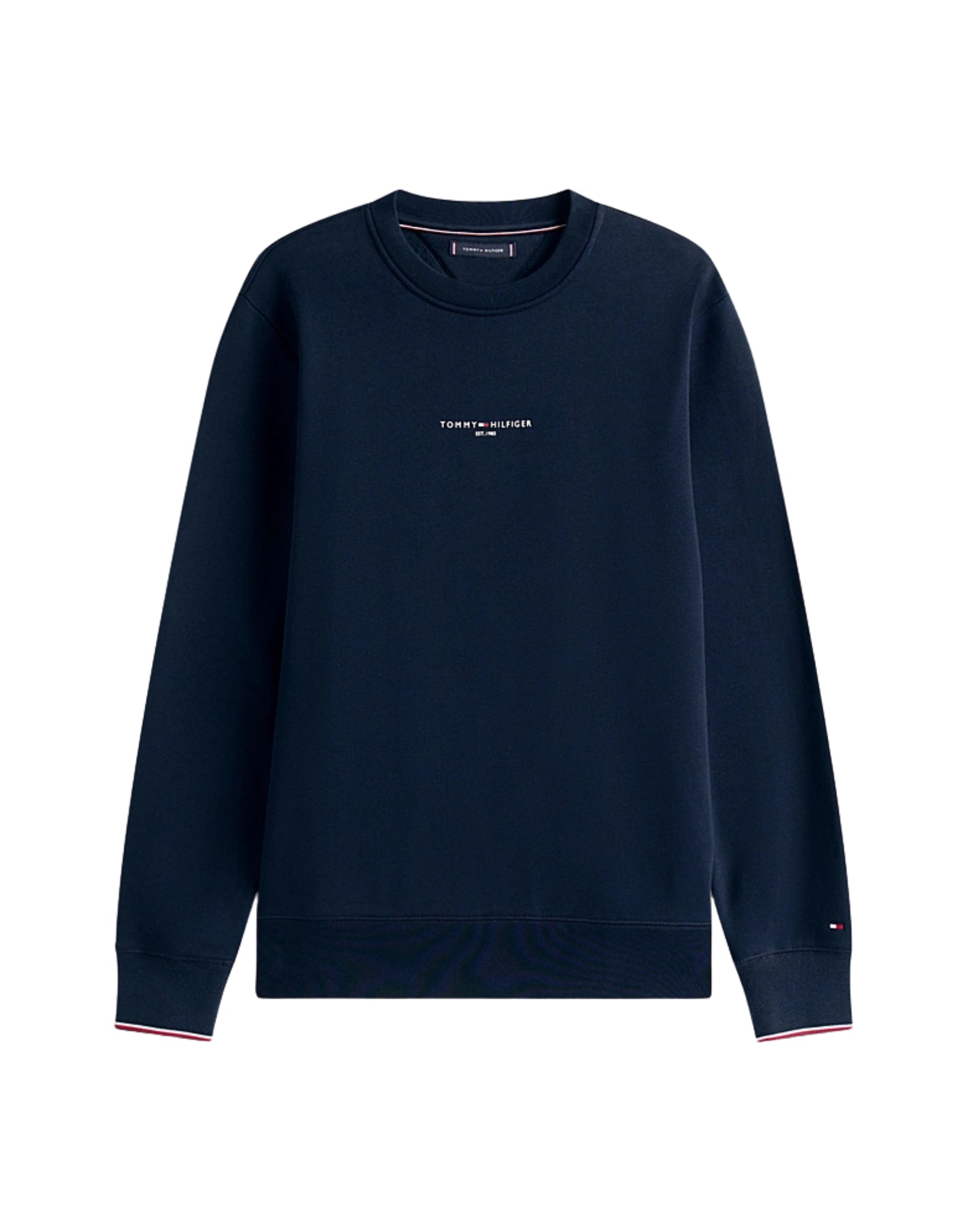 33639 DW5 BLAUER PULLOVER MIT LOGO - Maglieria - TOMMY HILFIGER