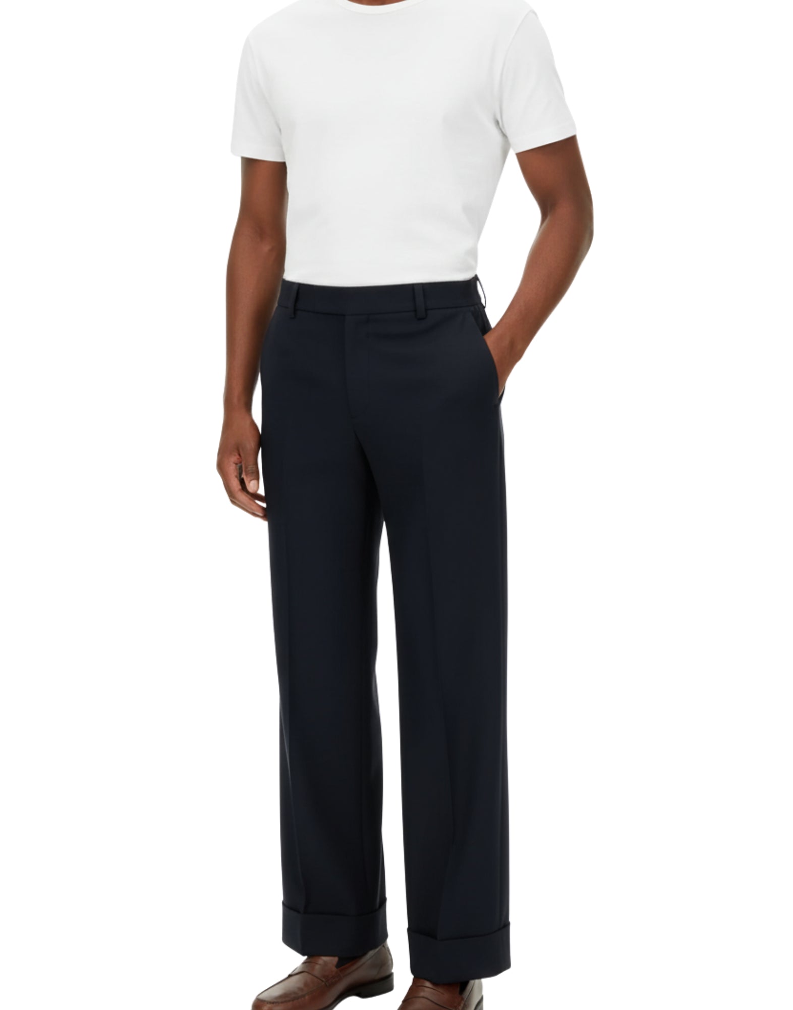 SF696 69 BLU IMA PANTS - Pantaloni - CELLAR DOOR