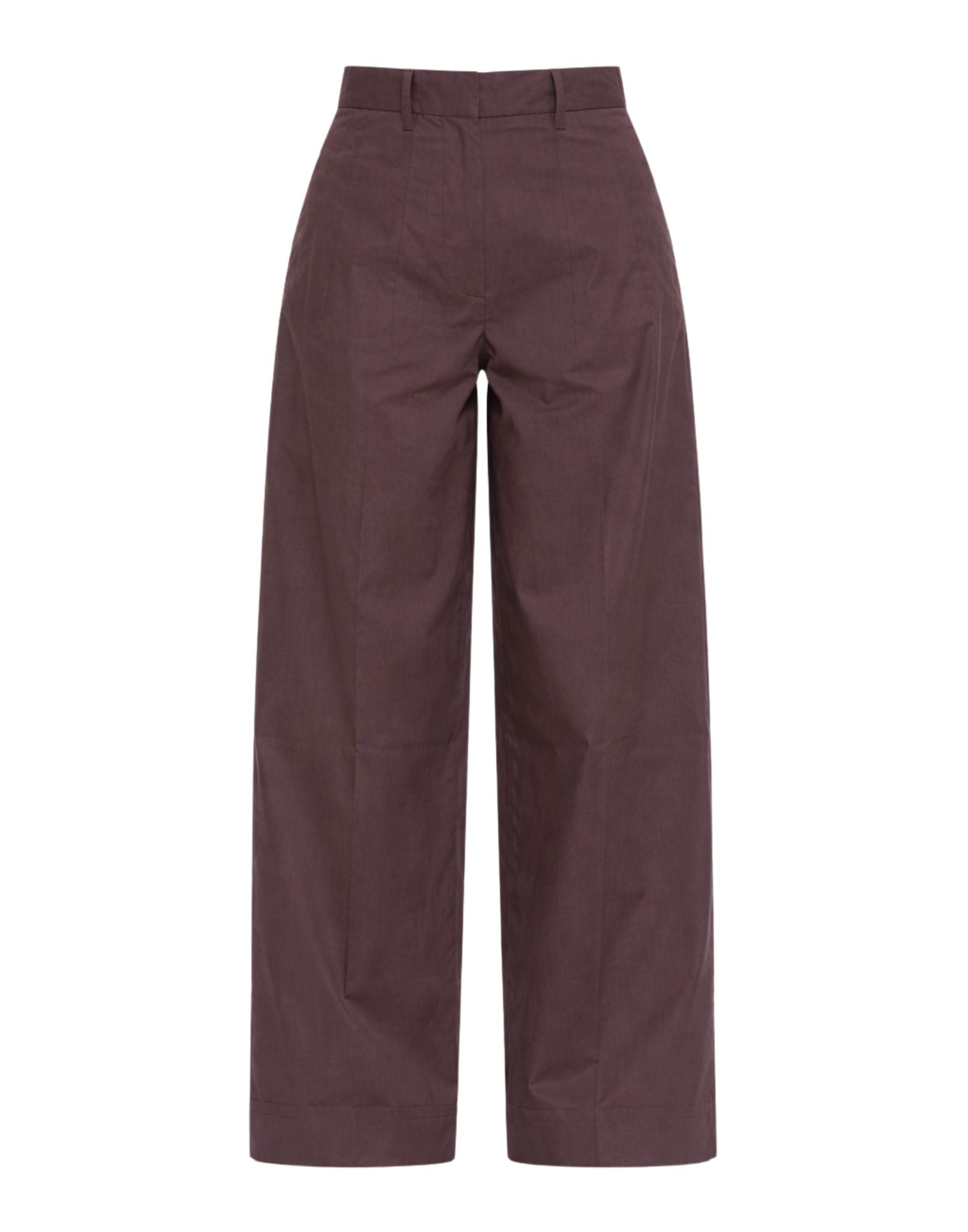 Nine In The Morning Pantaloni Donna Zina in Cotone Stretch Melanzana ZIN02 G26 MELANZANA