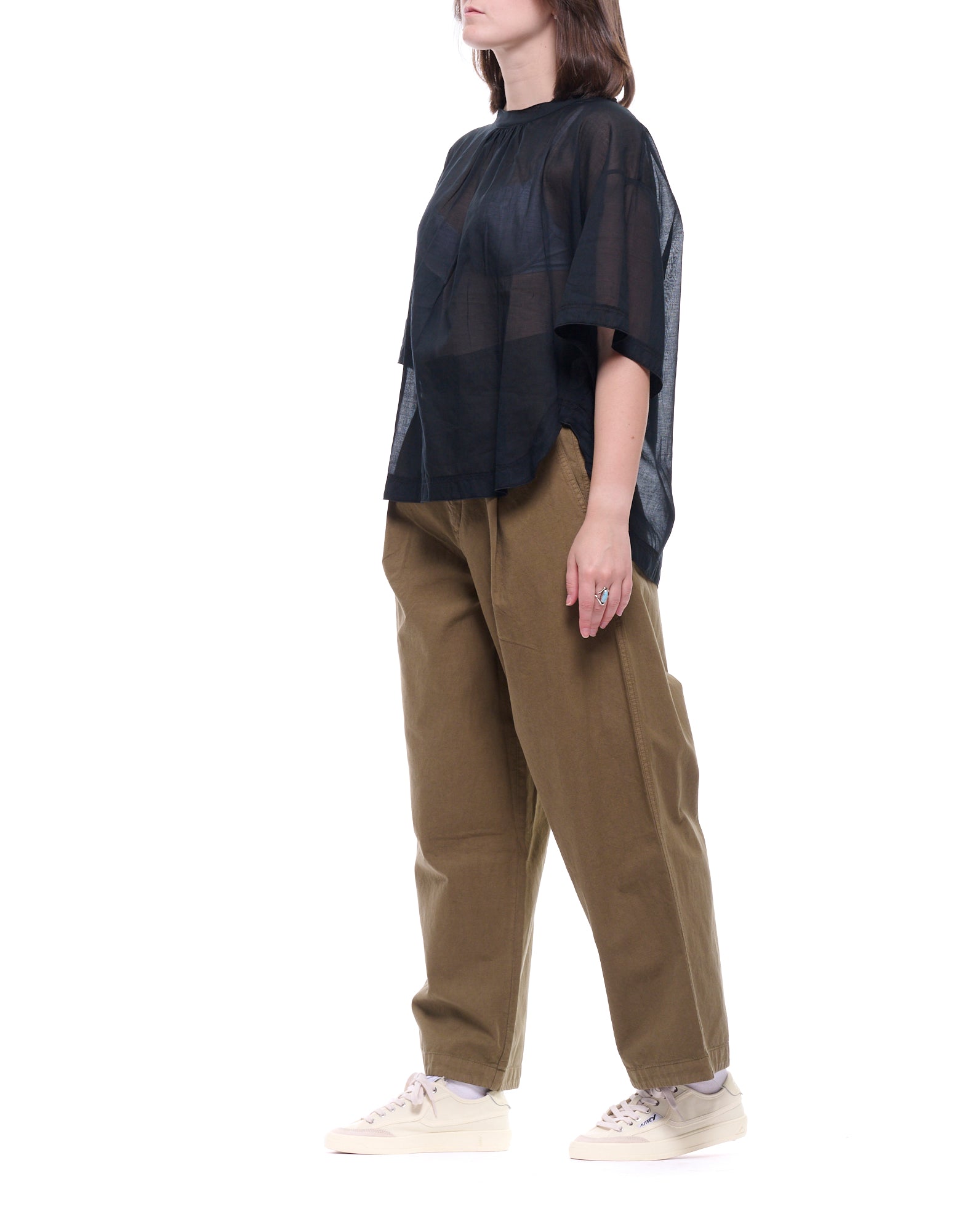 Laboratorio Women’s Black Cotton Blouse JO4669 0999 BLACK