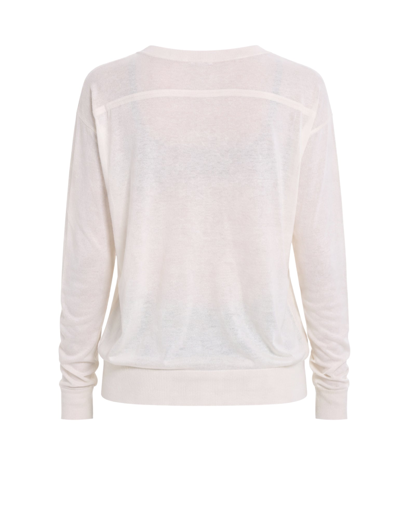 Hira Cardigan en lin et soie pour femme Crème Coupe décontractée Fabriqué en Italie W203 002