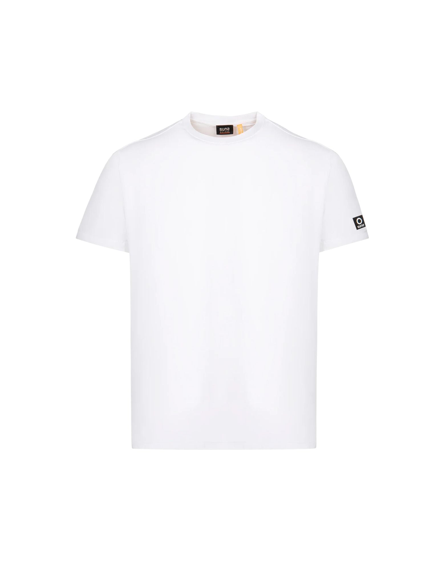 Suns Paul Tek T-Shirt Men Technical Fabric Black Regular Fit Performance Italy TSS61004U V4 WHITE