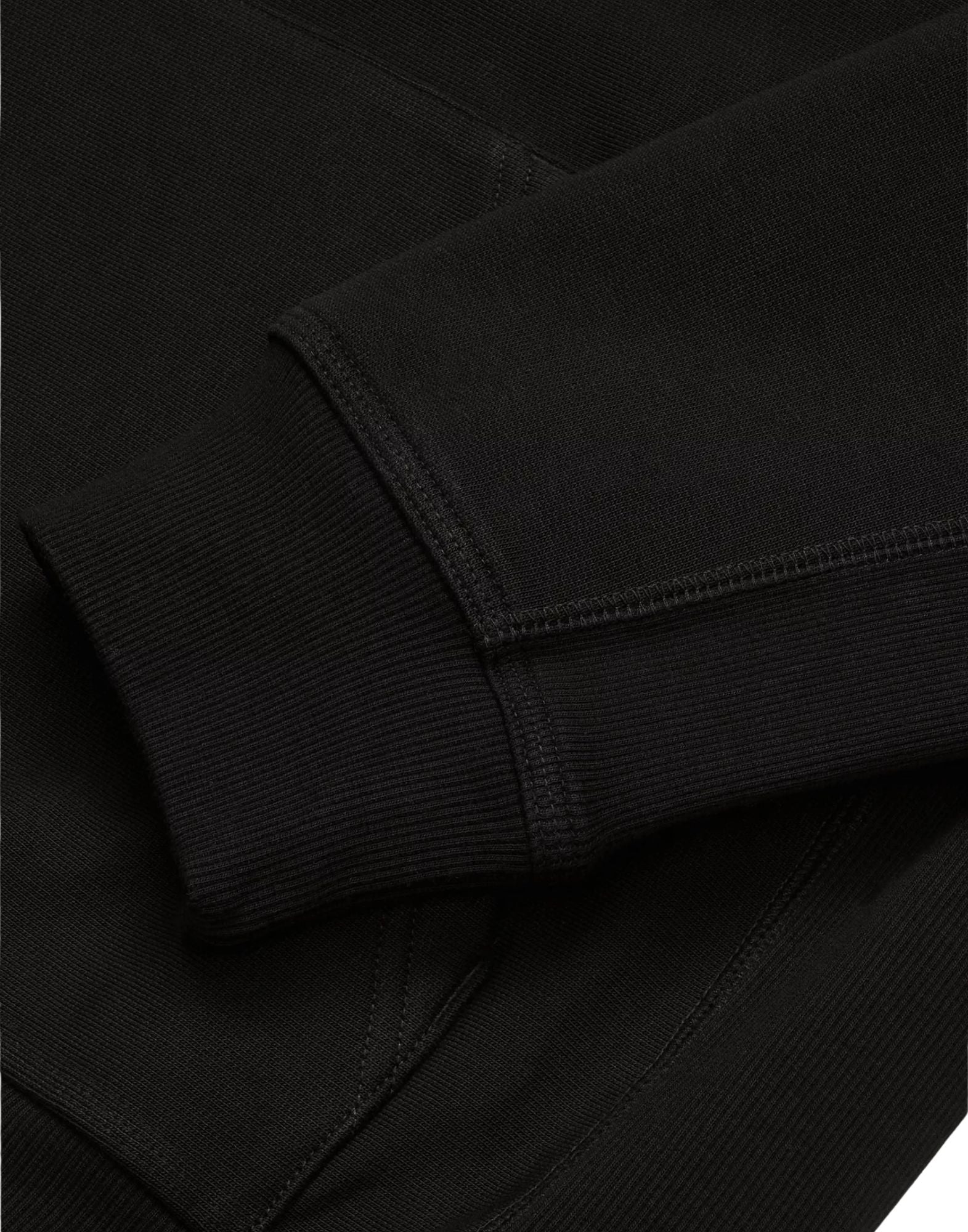Kapuzen-Sweatshirt mit amerikanischer Schrift, schwarz