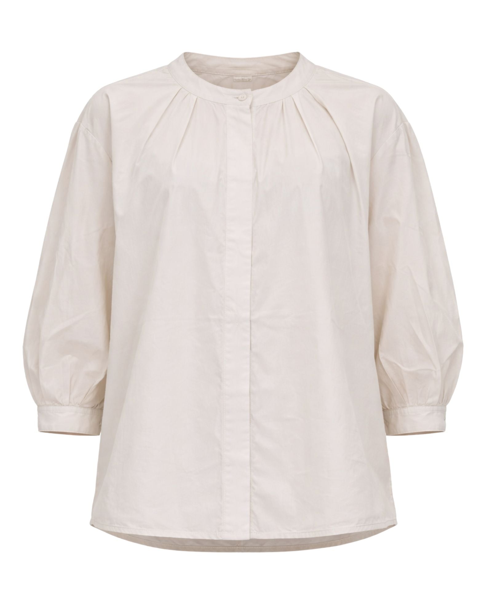 Transit Camicia Donna Cotone Lino Gesso Vestibilità ampia CFDTRCN230 01 CHALK
