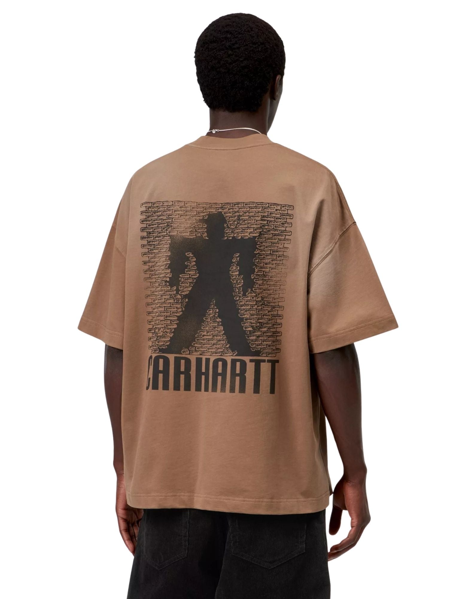 S/S Bricky Man T-Shirt WIP H Brown stone dyed