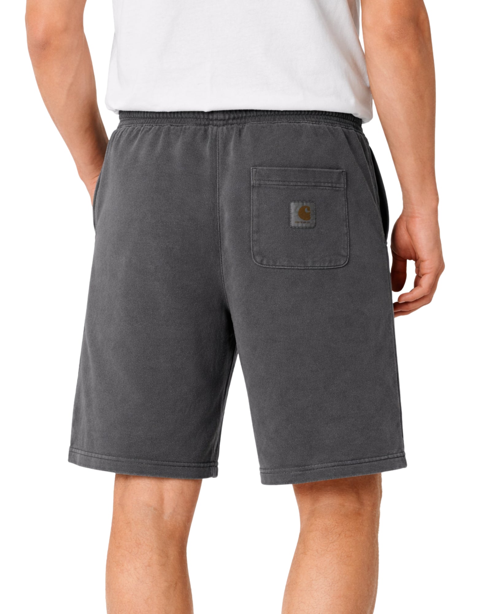 Carhartt WIP Nelson Schweiß Short Stückgefärbtes schwarzes Herrenmodell I030130 89GD