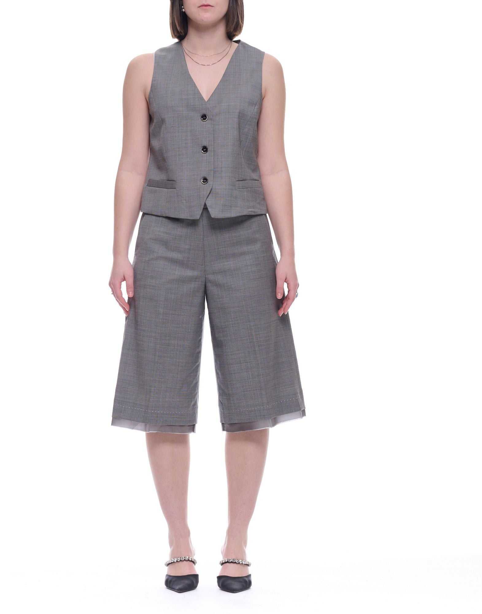 Nine In The Morning Ariele Women’s Grey Wool Vest ARL15 V19 IRON